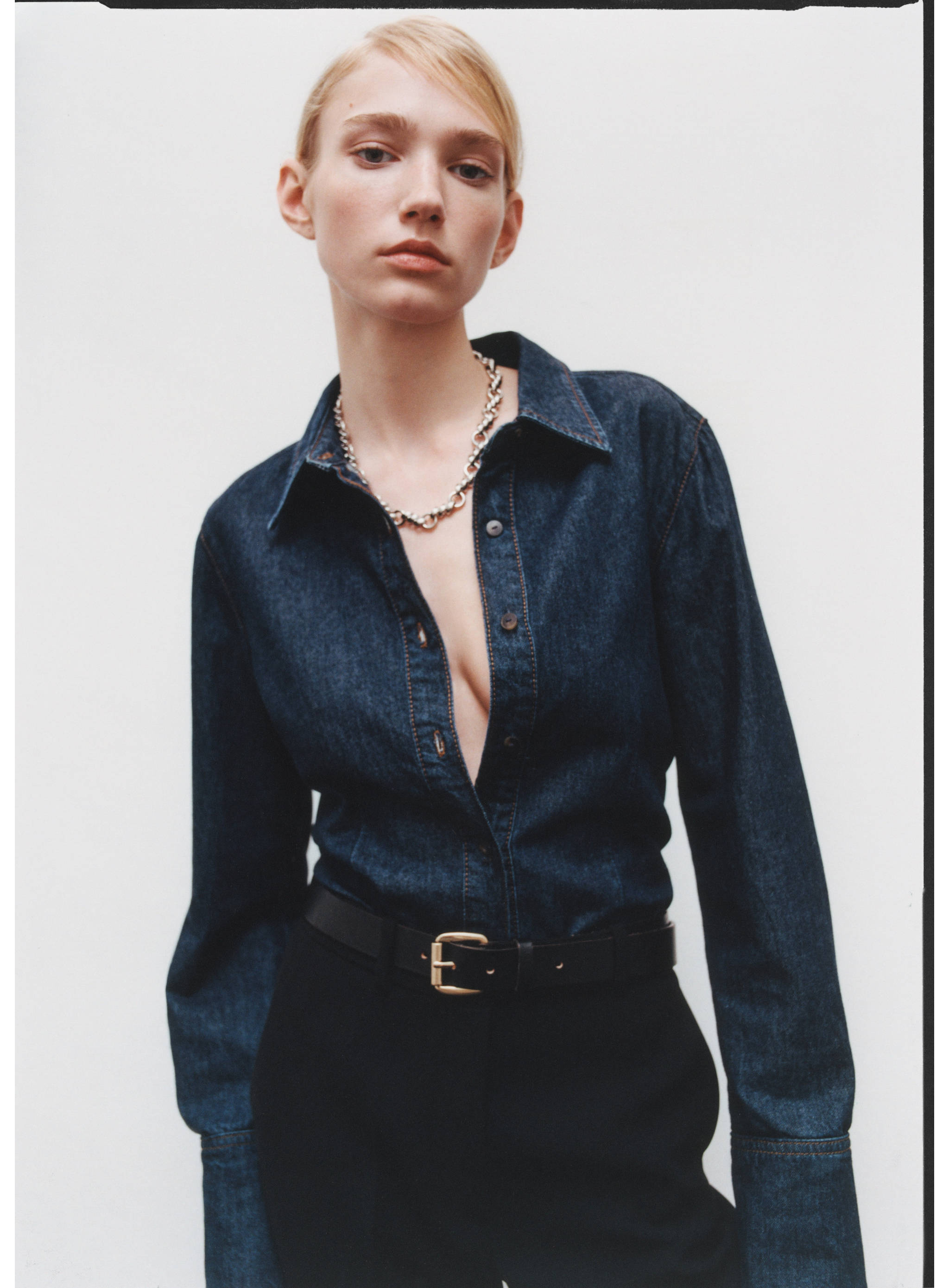 Rinse-wash denim shirt - Details of the article 6