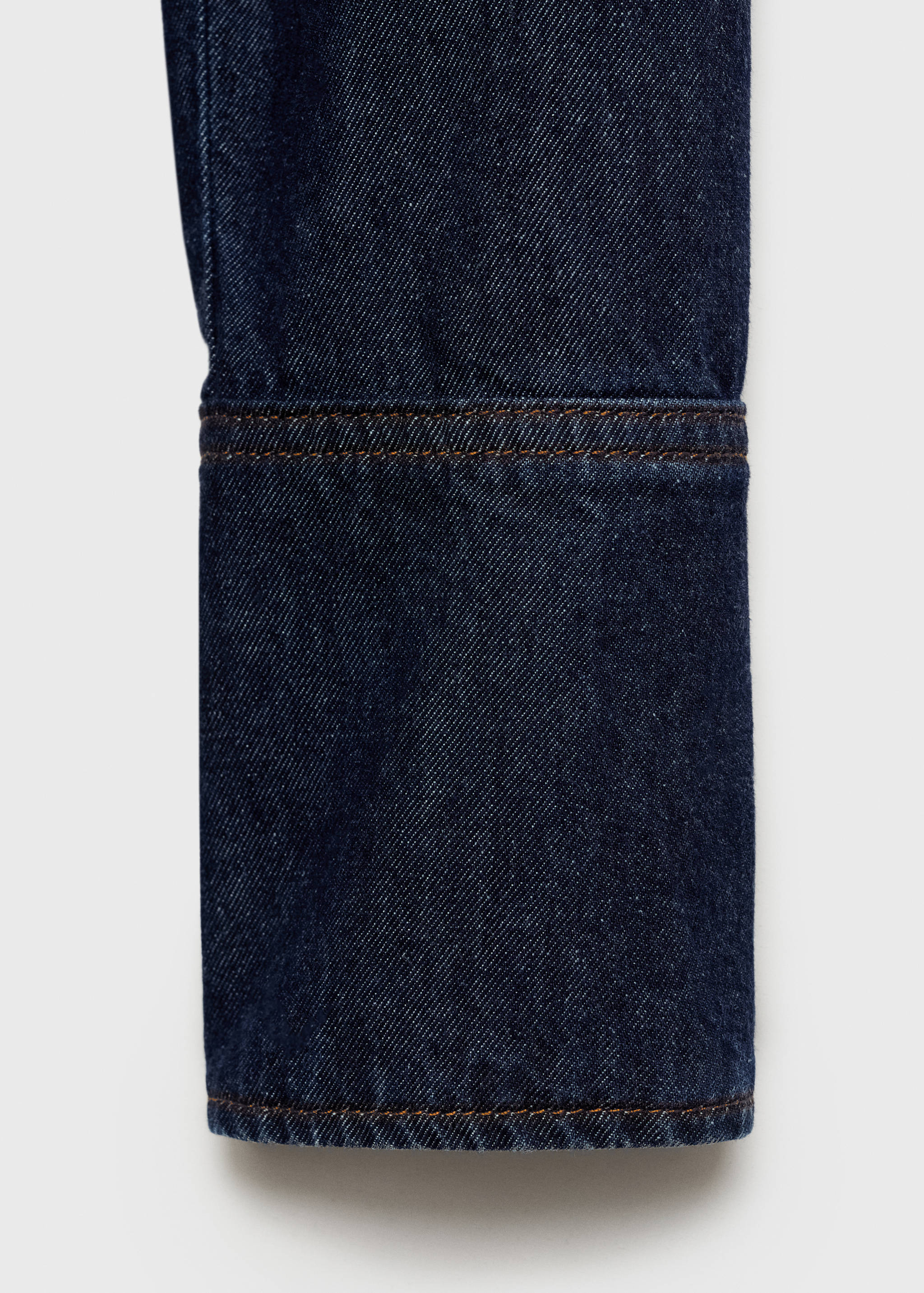 Rinse-wash denim shirt - Details of the article 0