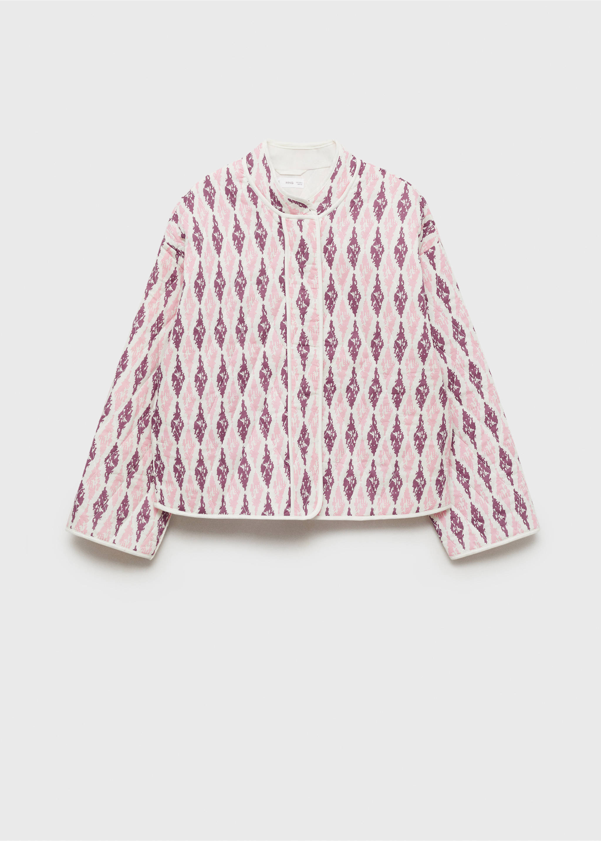 Gesteppte Baumwolljacke - Artikel ohne Model, Pastellrosa. Ref: 87083278-00.