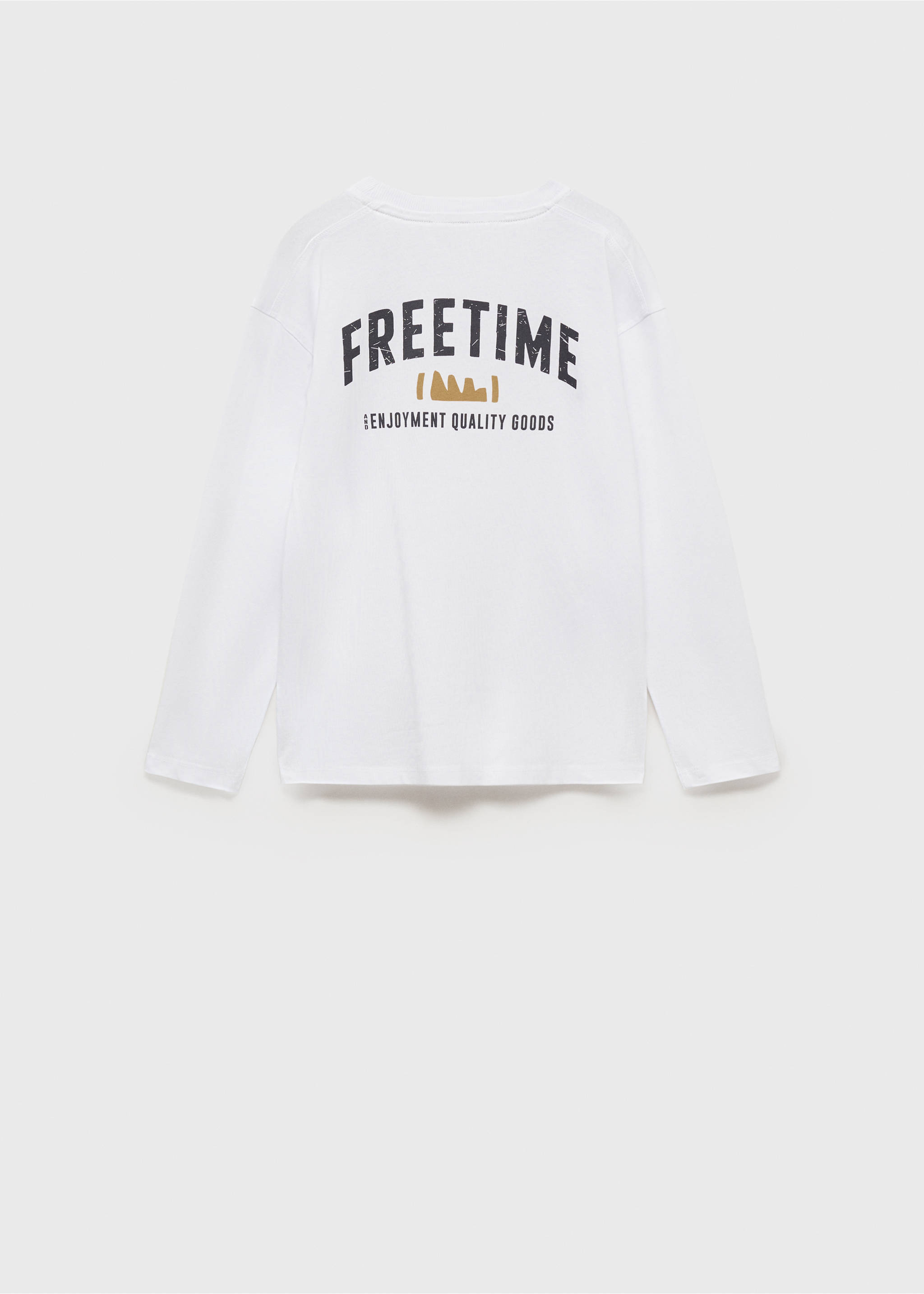 Printed cotton-blend T-shirt - Reverse of the article, Off White. Ref: 87083284-00.