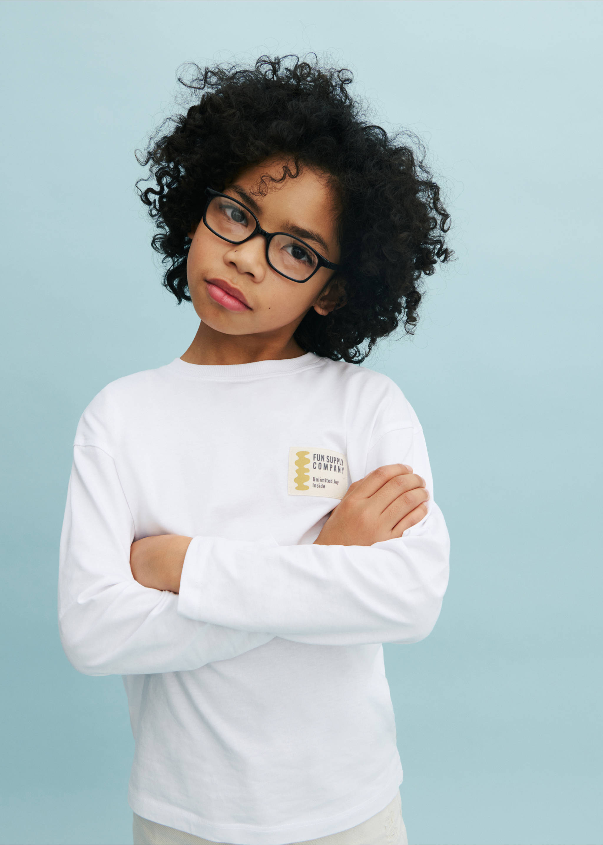 Printed cotton-blend T-shirt - Details of the article 5, Off White. Ref: 87083284-00.