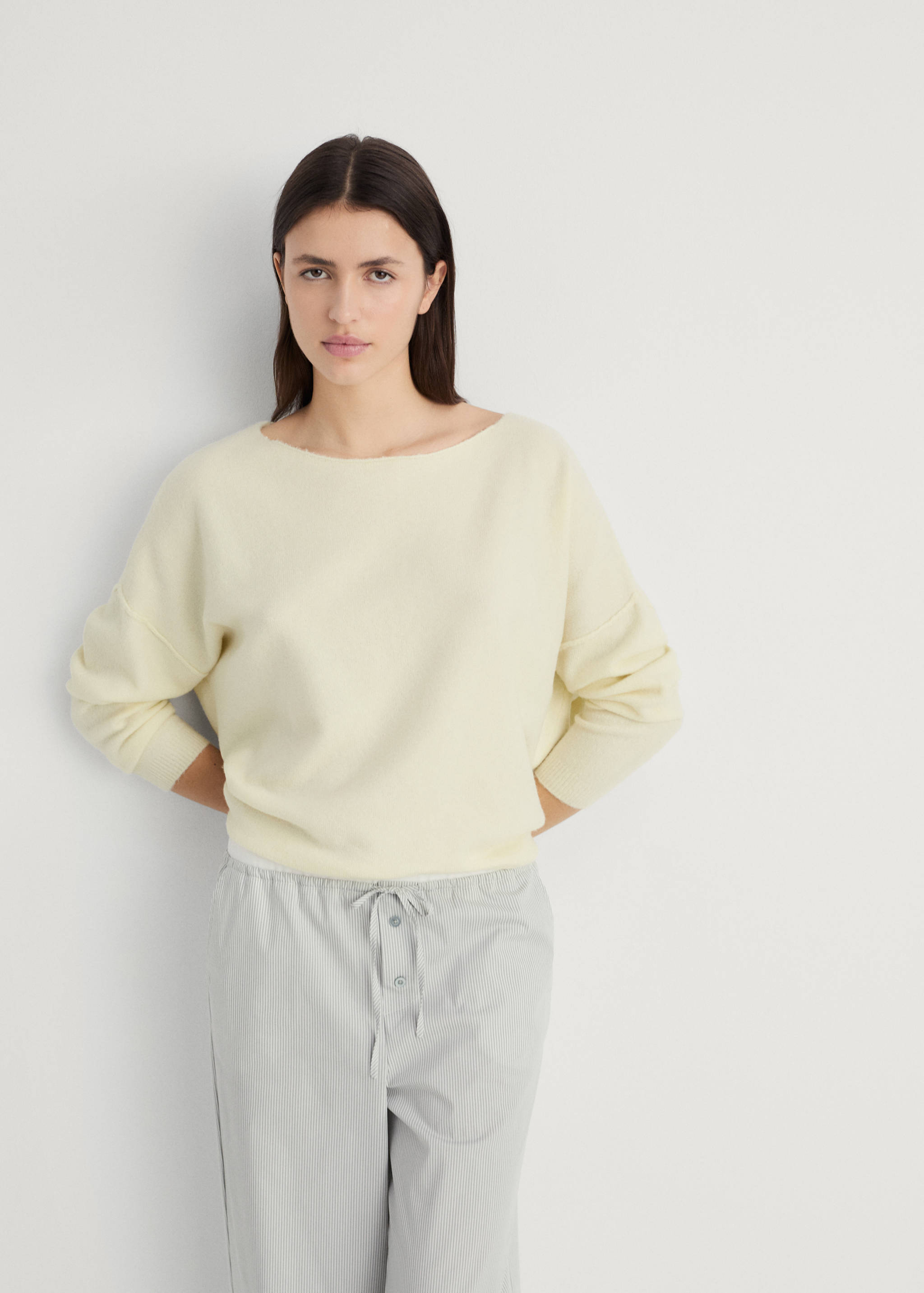 Oversize Strickpullover - Mittlere Ansicht