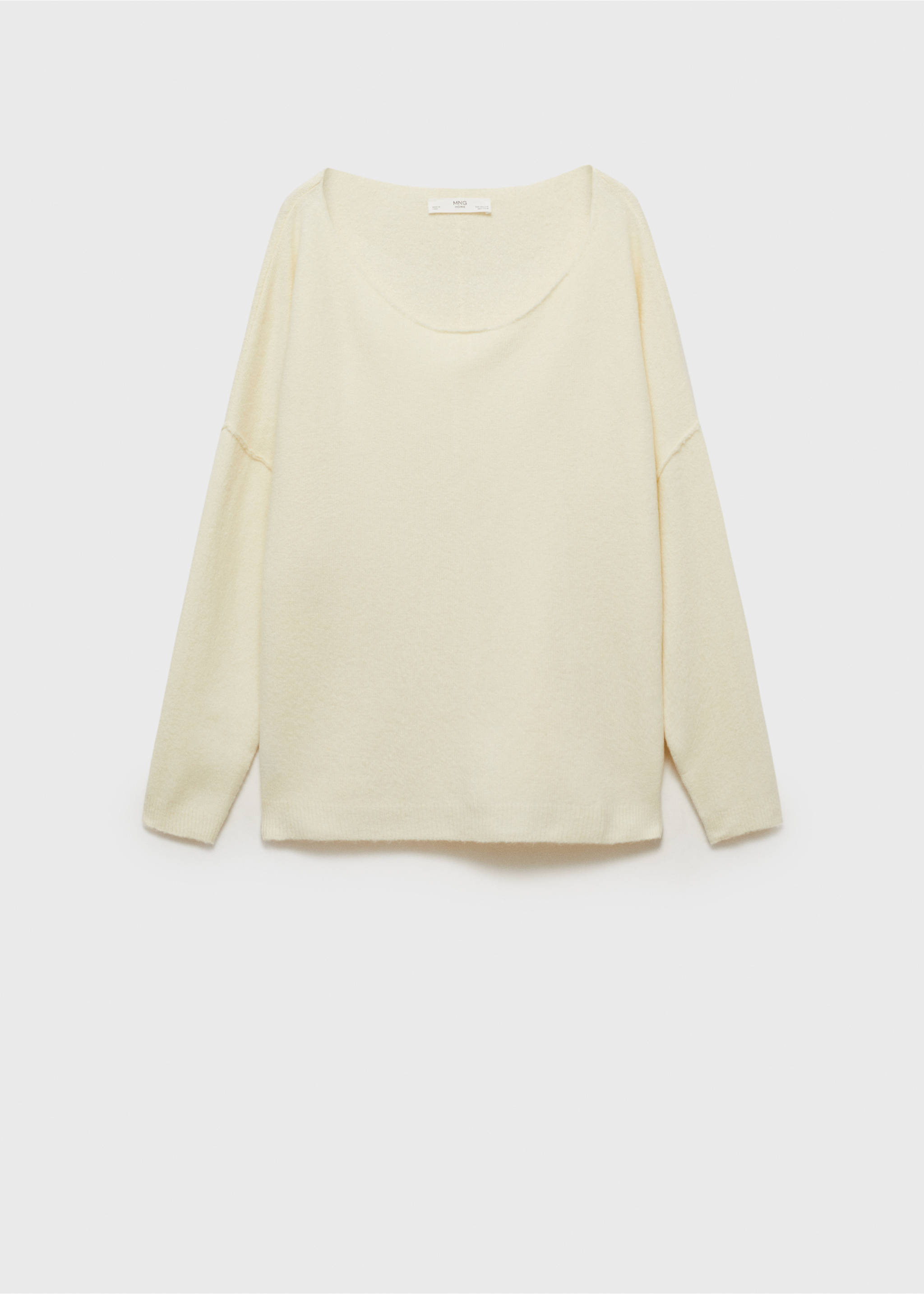 Oversize Strickpullover - Artikel ohne Model, Vanille. Ref: 87083286-00.