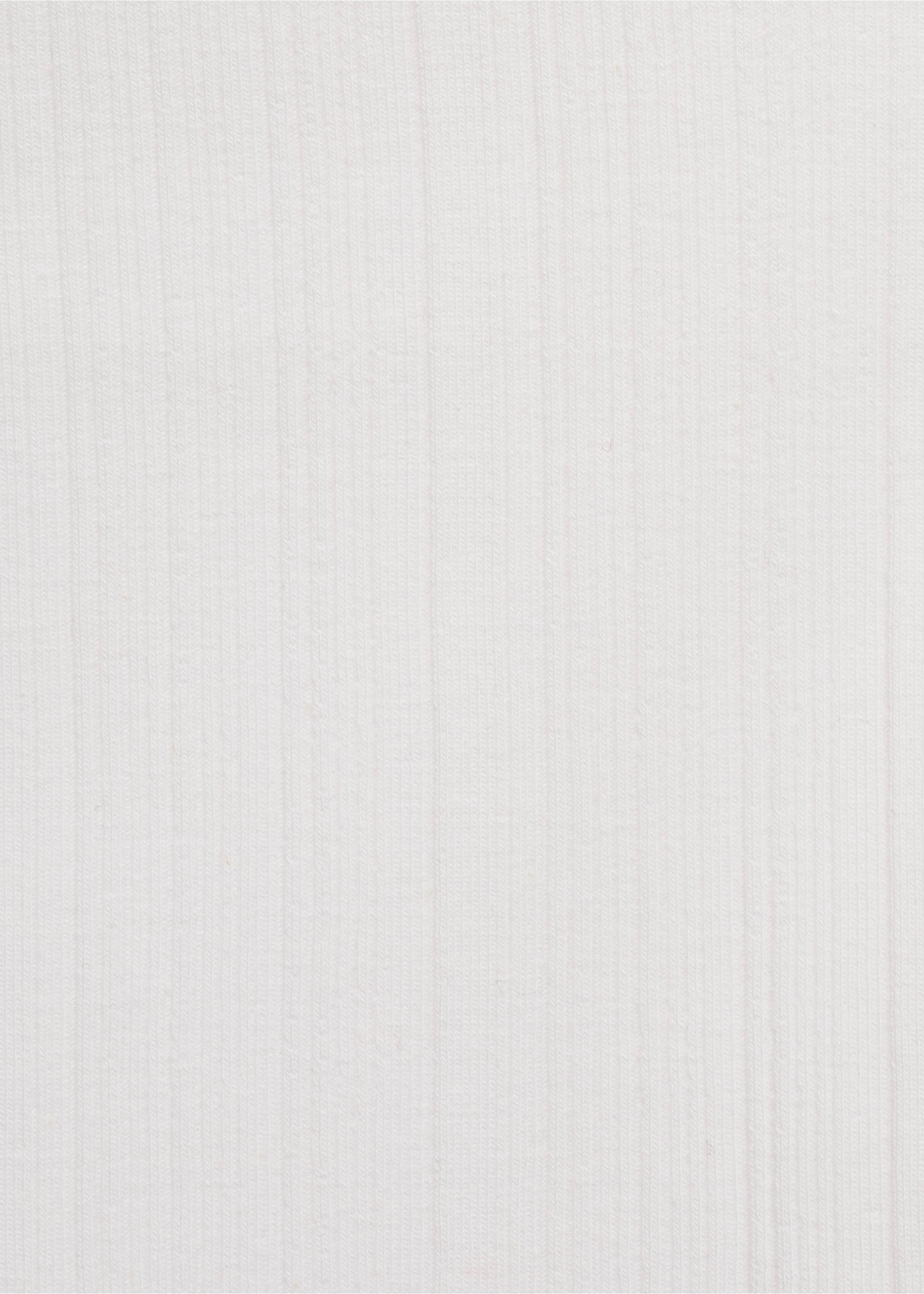 Cotton halter-neck top - Details of the article 0, White. Ref: 87083290-00.