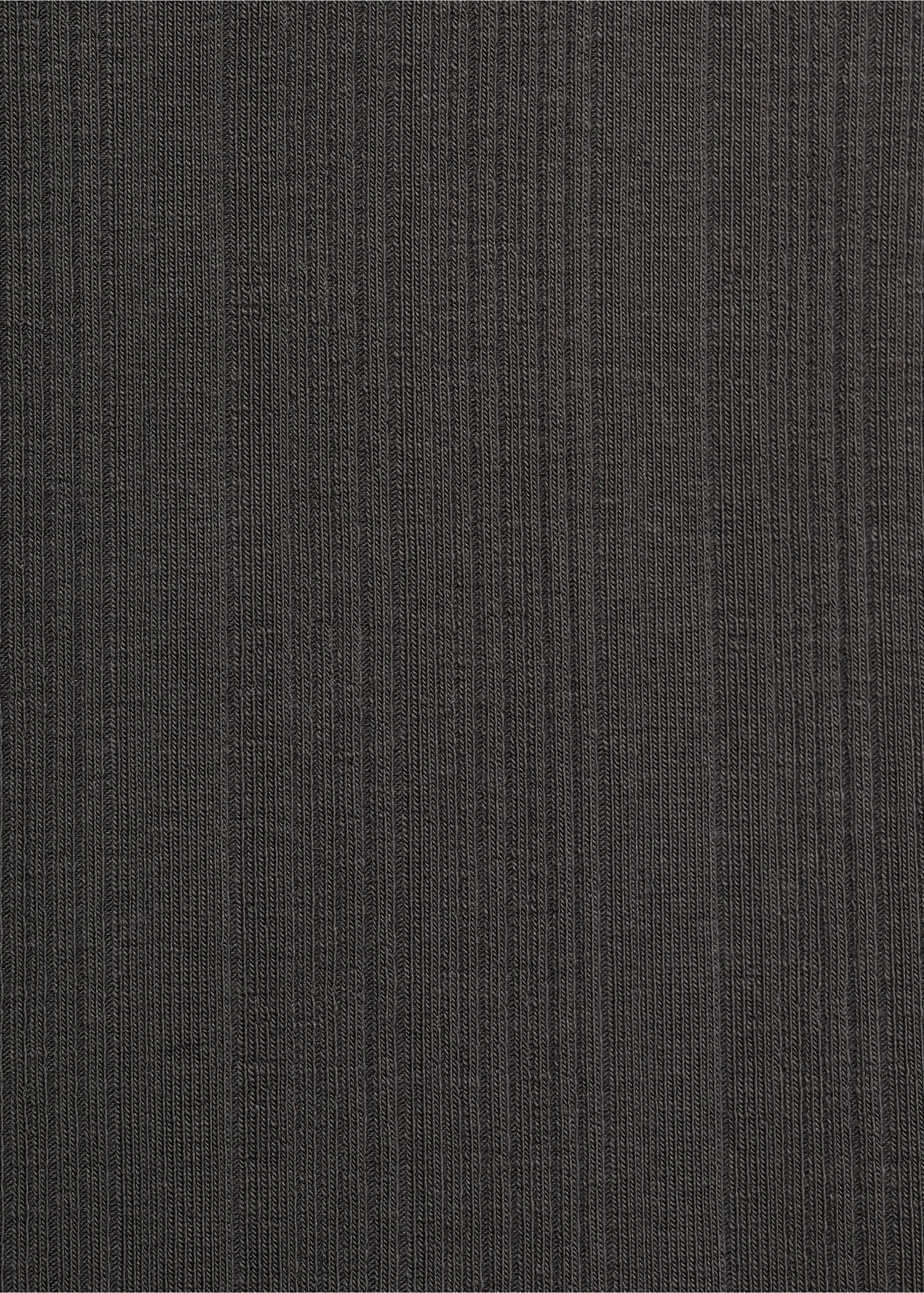 Cotton halter-neck top - Details of the article 0, Charcoal. Ref: 87083290-00.