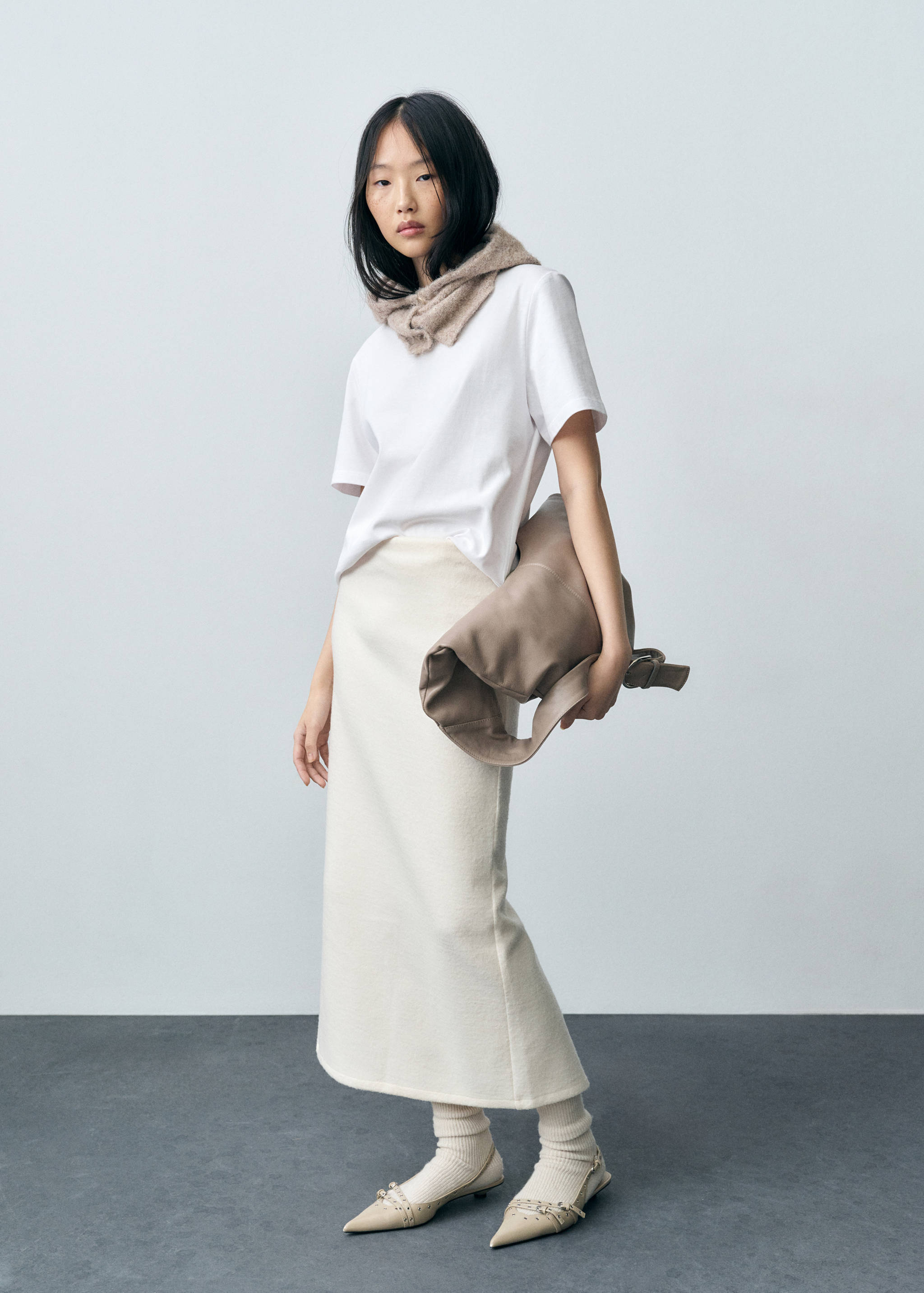 Katoenen T-shirt met korte mouwen - Overzichtstekening