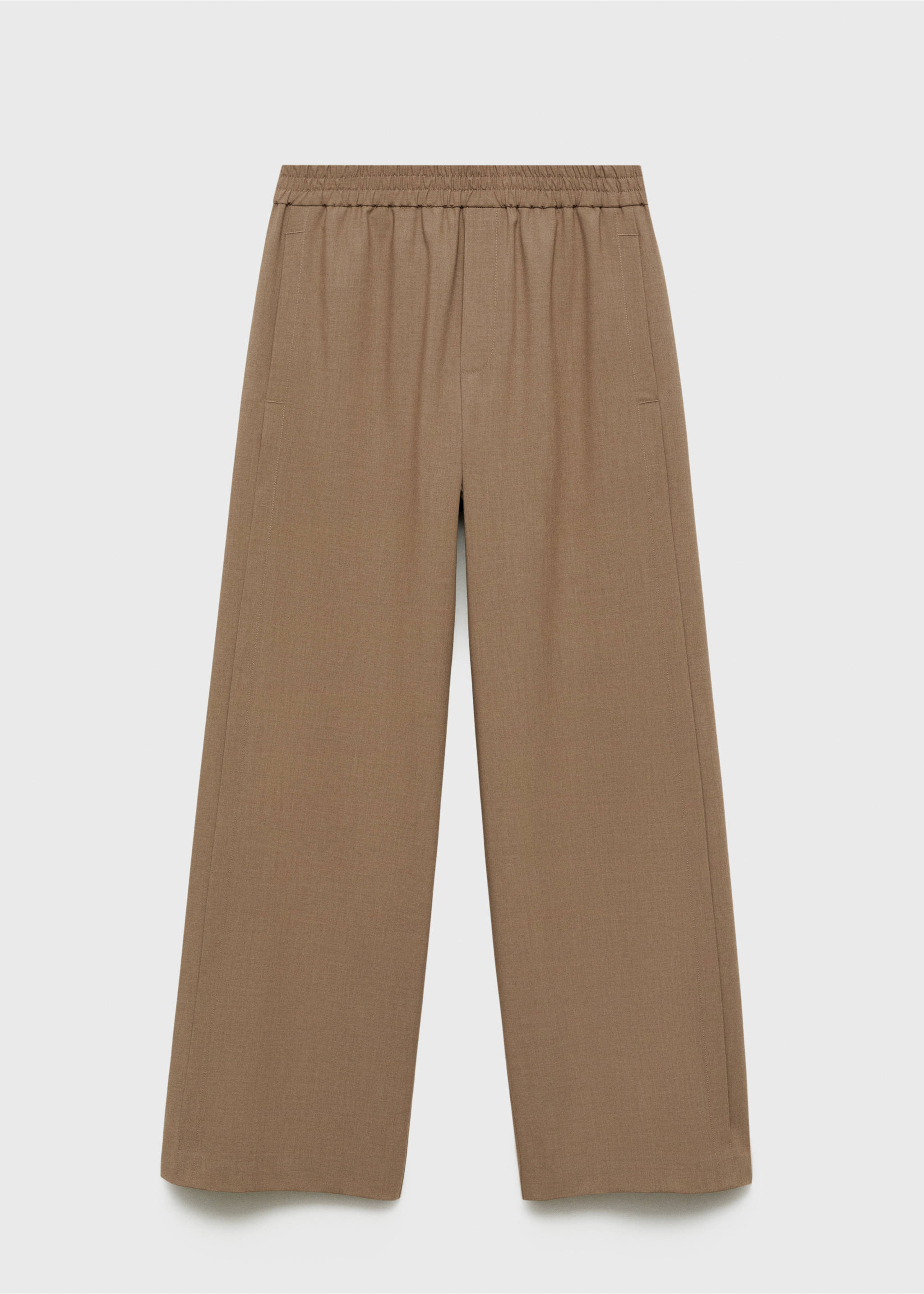Wide leg jogger trousers - Article without model, Medium Brown. Ref: 87083295-00.
