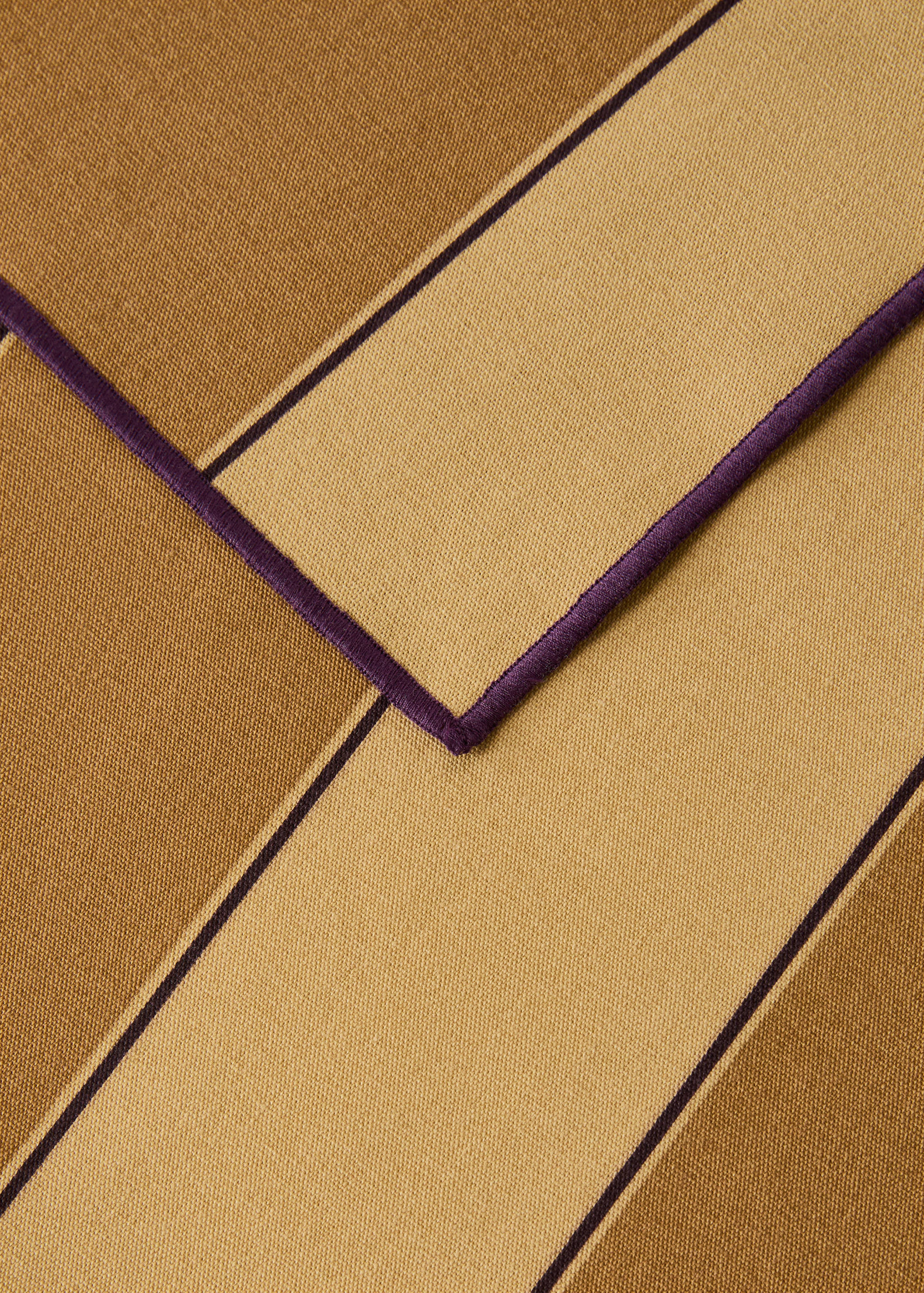 Cotton placemats with resin stripes - Details of the article 2