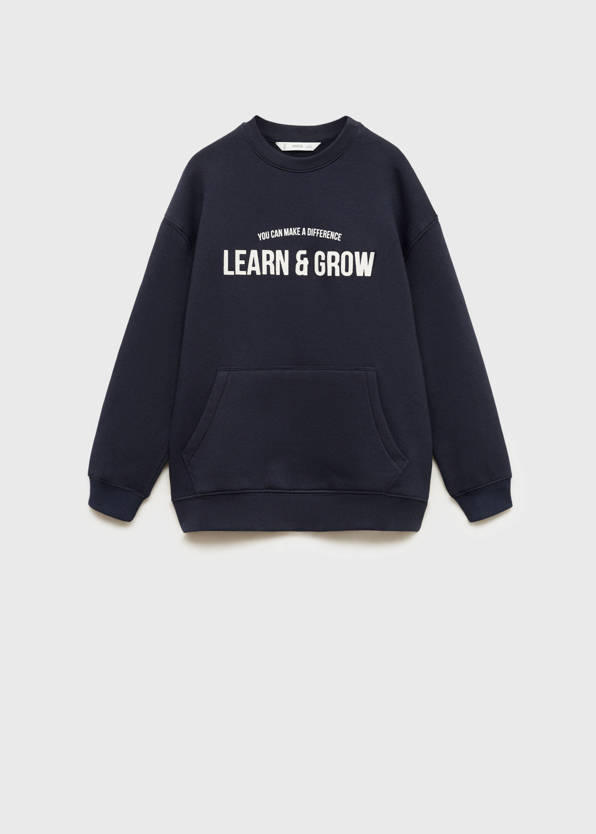 Sweatshirt with printed lettering - Article without model