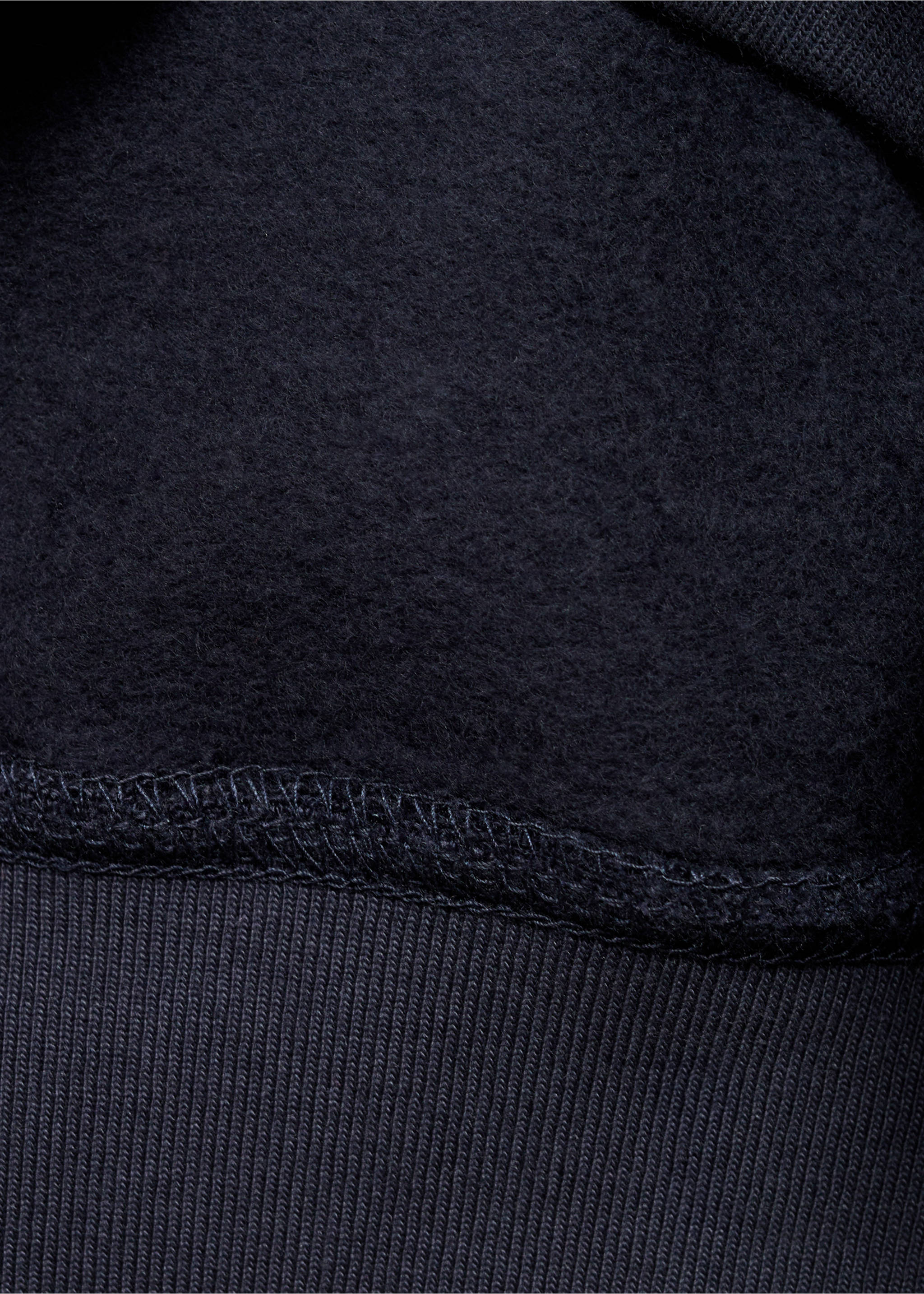 Sweatshirt with printed lettering - Details of the article 0, Dark Navy. Ref: 87083636-00.