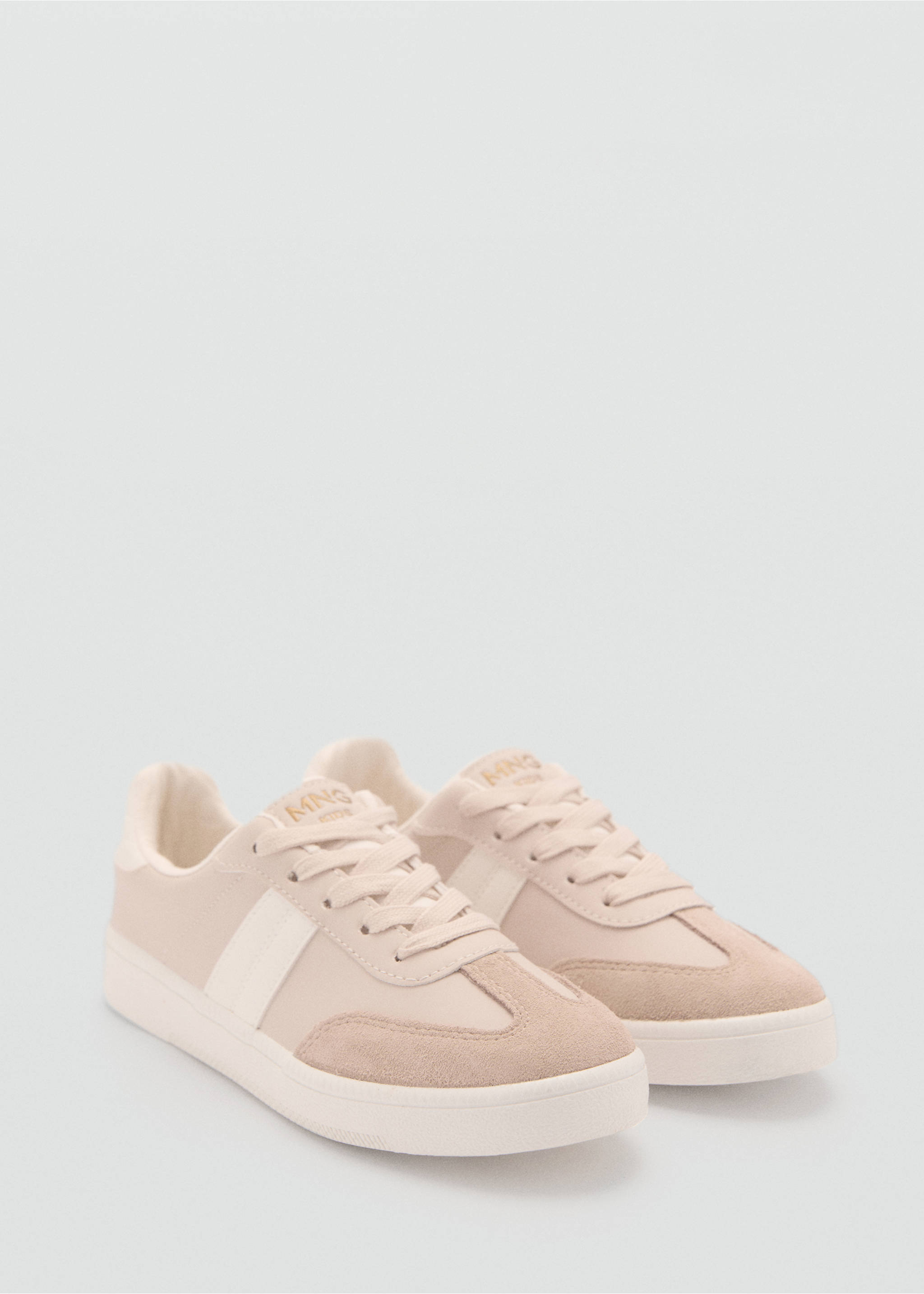 Leather mixed sneakers - Medium plane, Pastel Pink. Ref: 87083637-00.