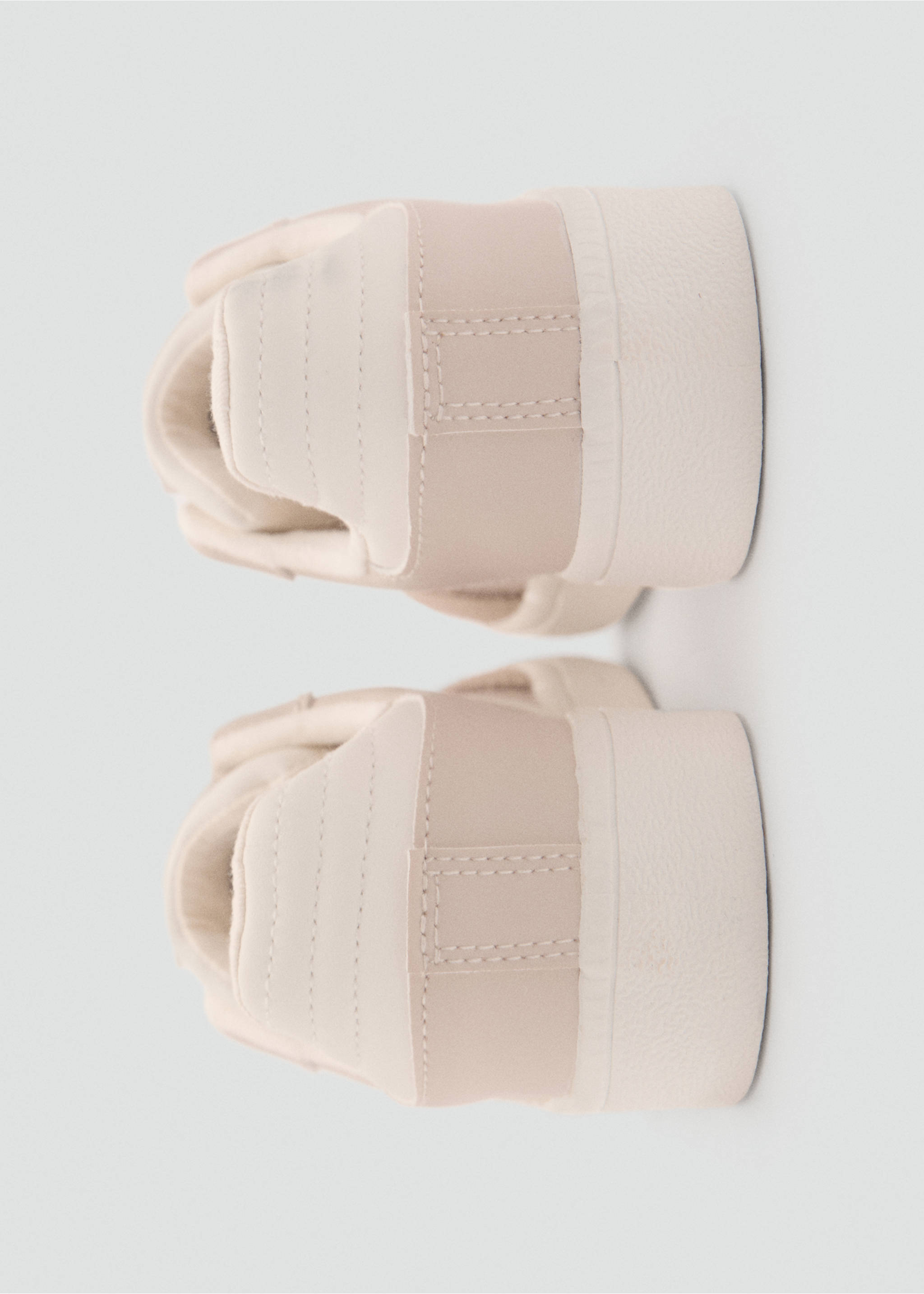 Leather mixed sneakers - Details of the article 1, Pastel Pink. Ref: 87083637-00.