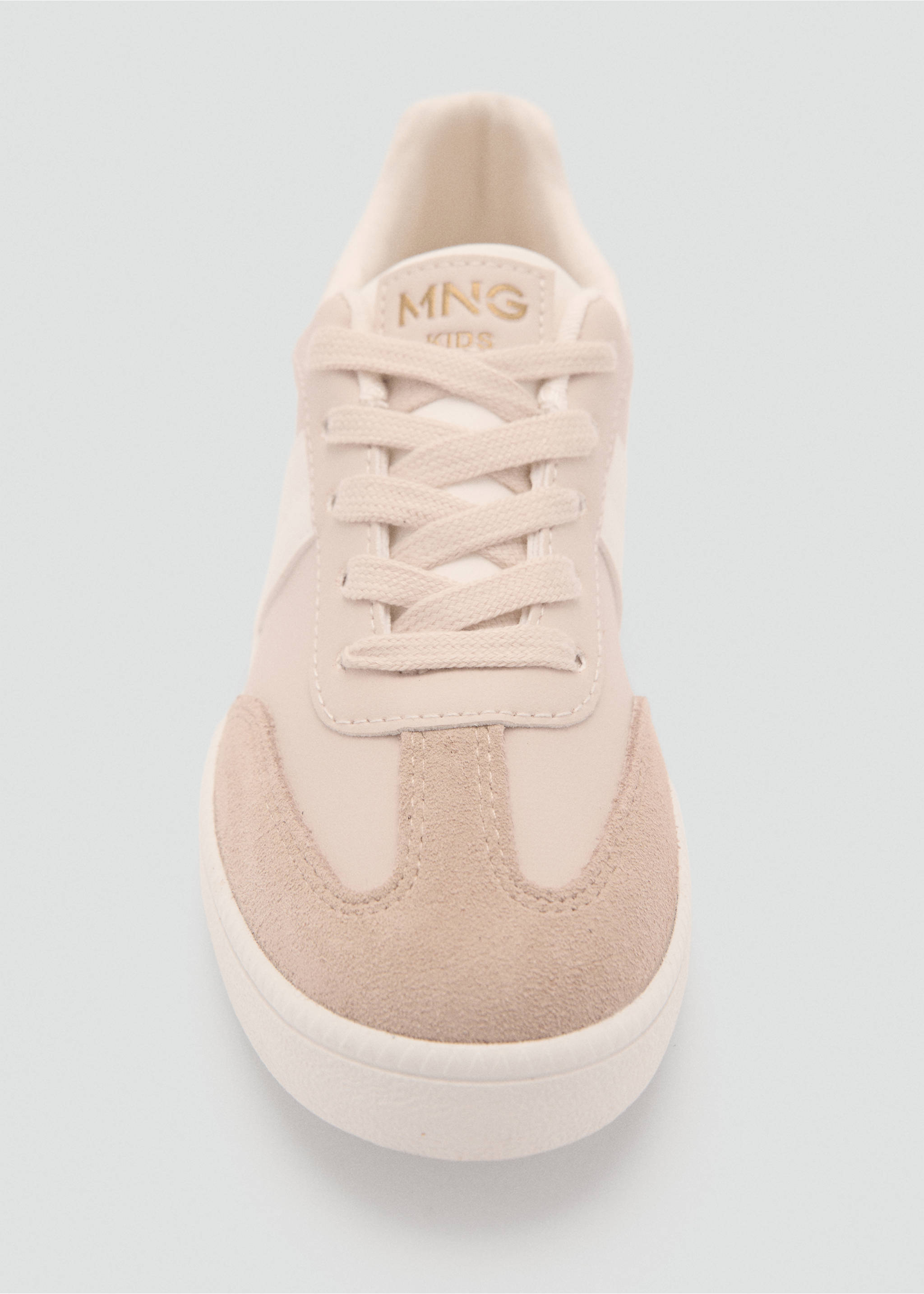 Leather mixed sneakers - Details of the article 2, Pastel Pink. Ref: 87083637-00.