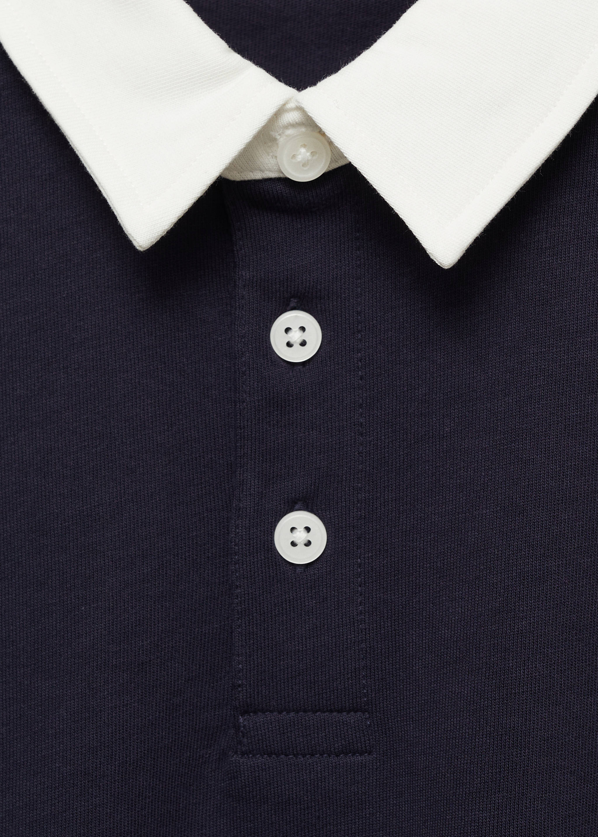 Polo algodón cuello contraste - Detalle del artículo 8