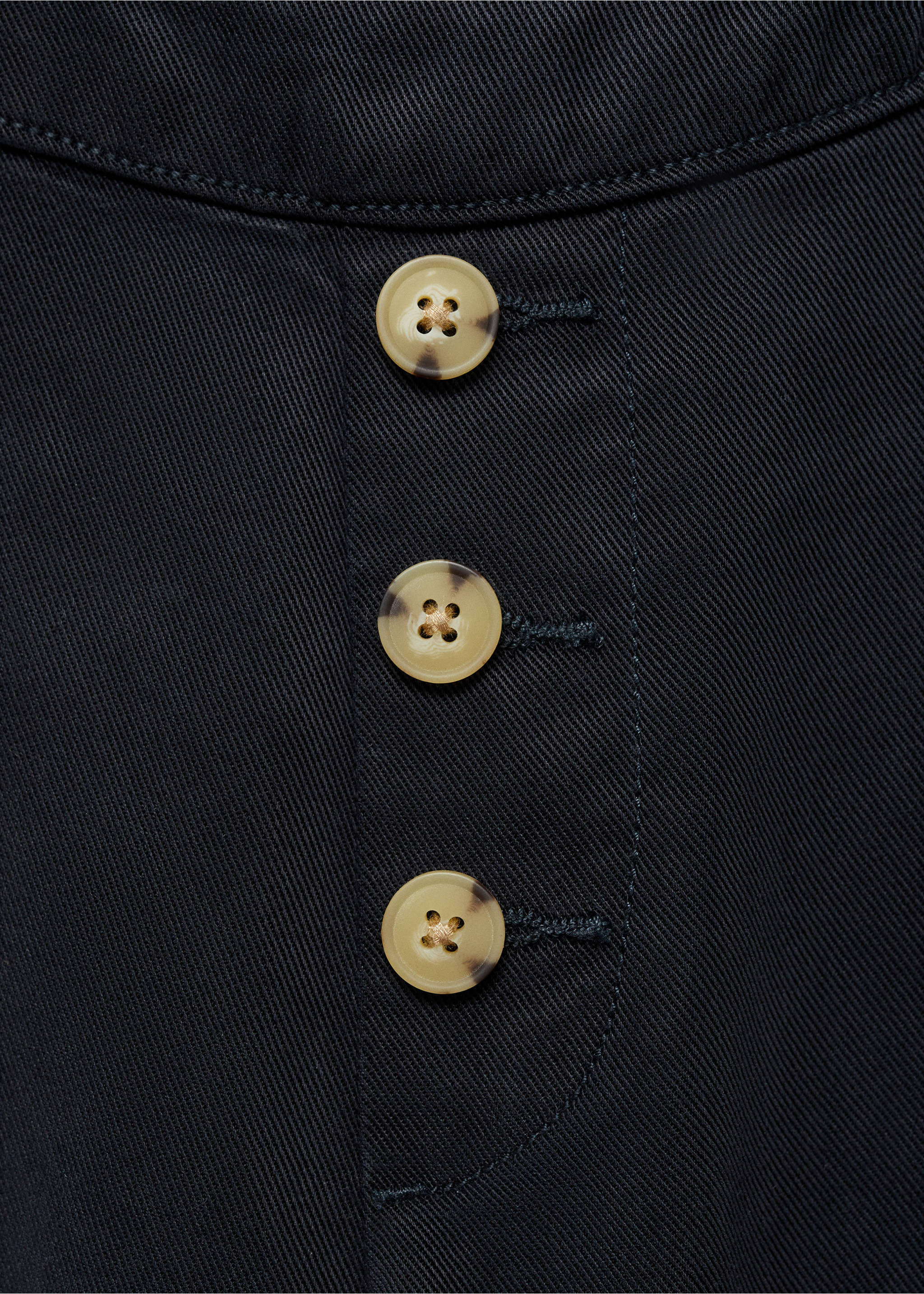 Culotte-Hose mit Knöpfen - Detail des Artikels 8, Dunkles Marineblau. Ref: 87083642-00.