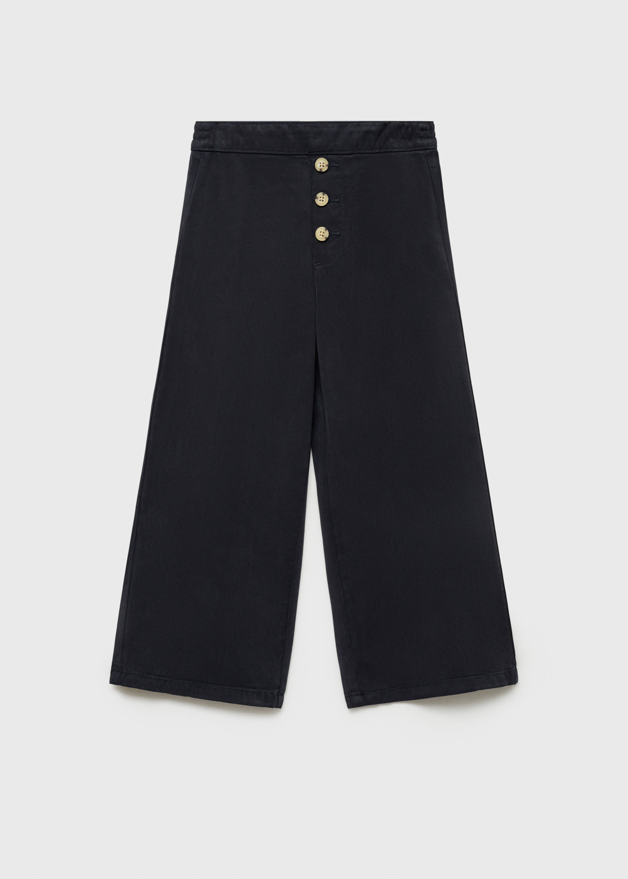 Kalhoty culottes s knoflíky - Zboží bez modelu