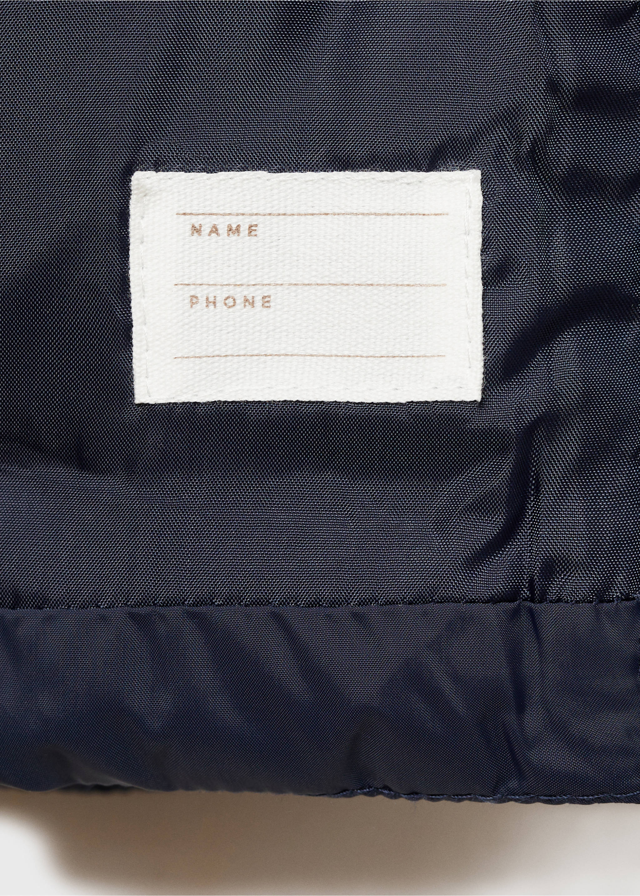 Quilted gilet with pockets - Details of the article 0, Dark Navy. Ref: 87083644-00.