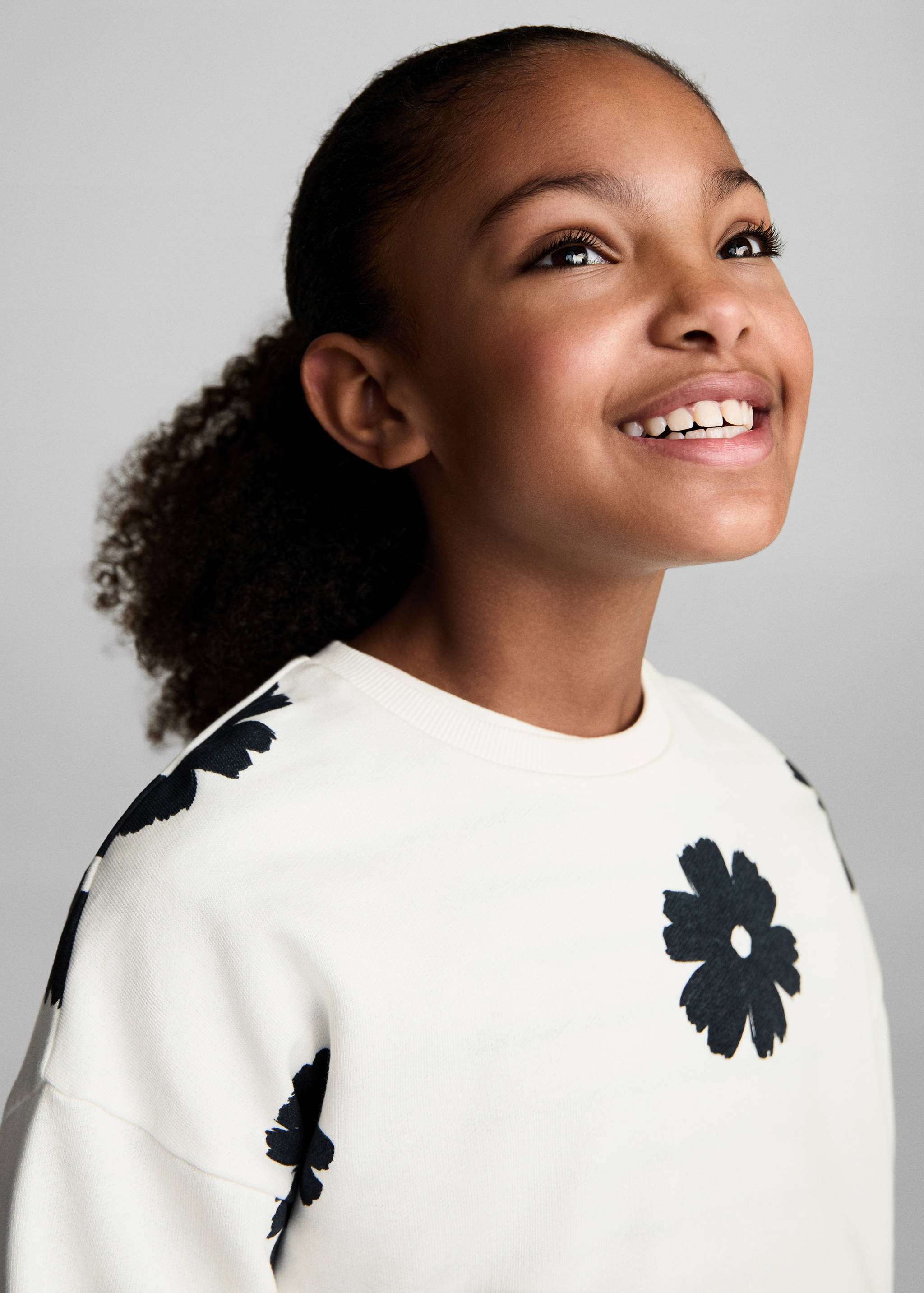 Floral print sweatshirt - Details of the article 1