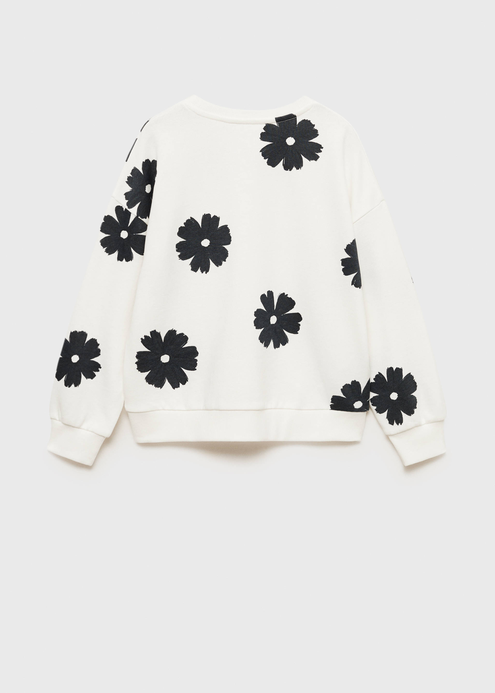 Floral print sweatshirt - Reverse of the article