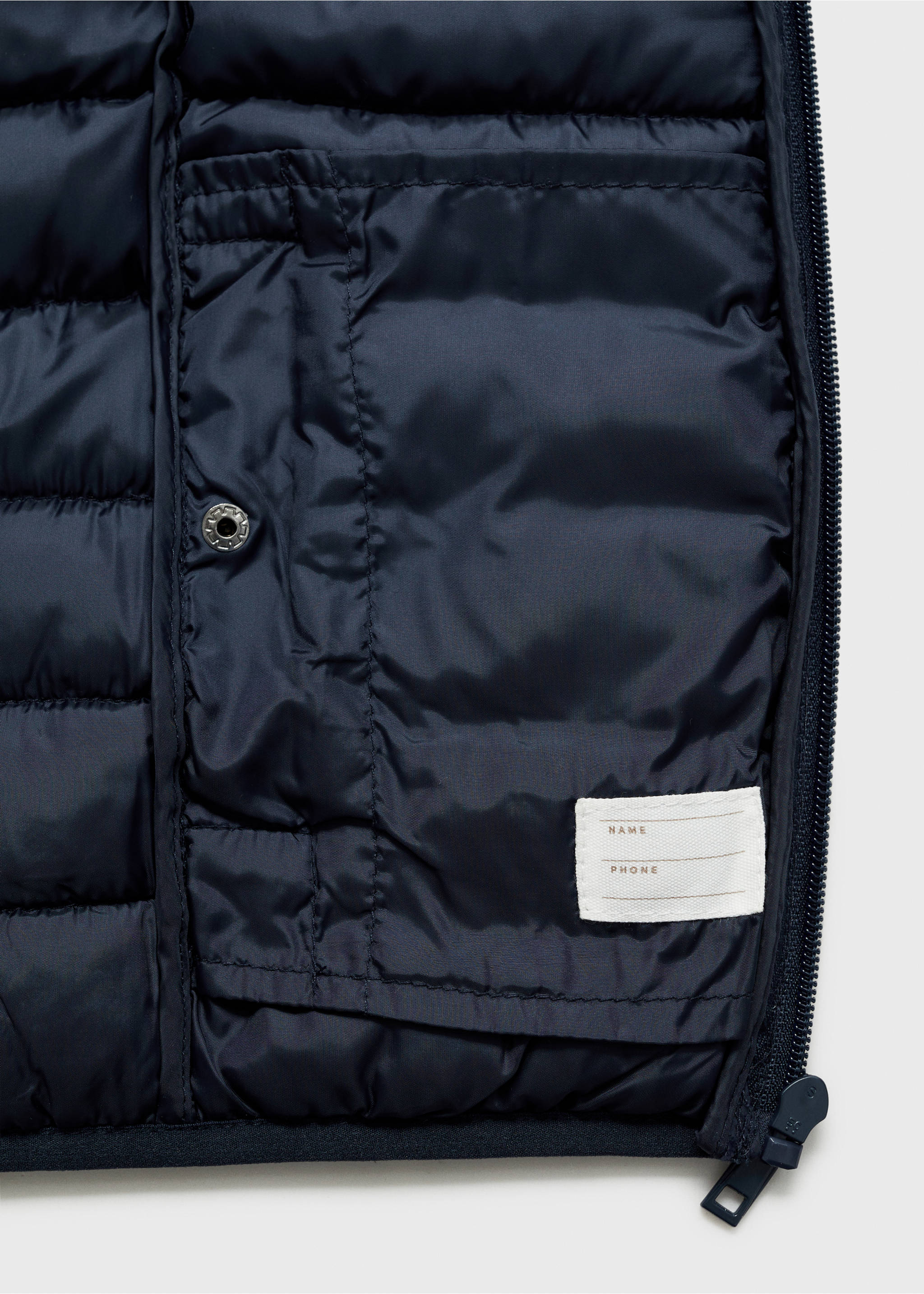 Anorak acolchado - Detalle del artículo 0, Azul marino oscuro. Ref: 87083650-00.