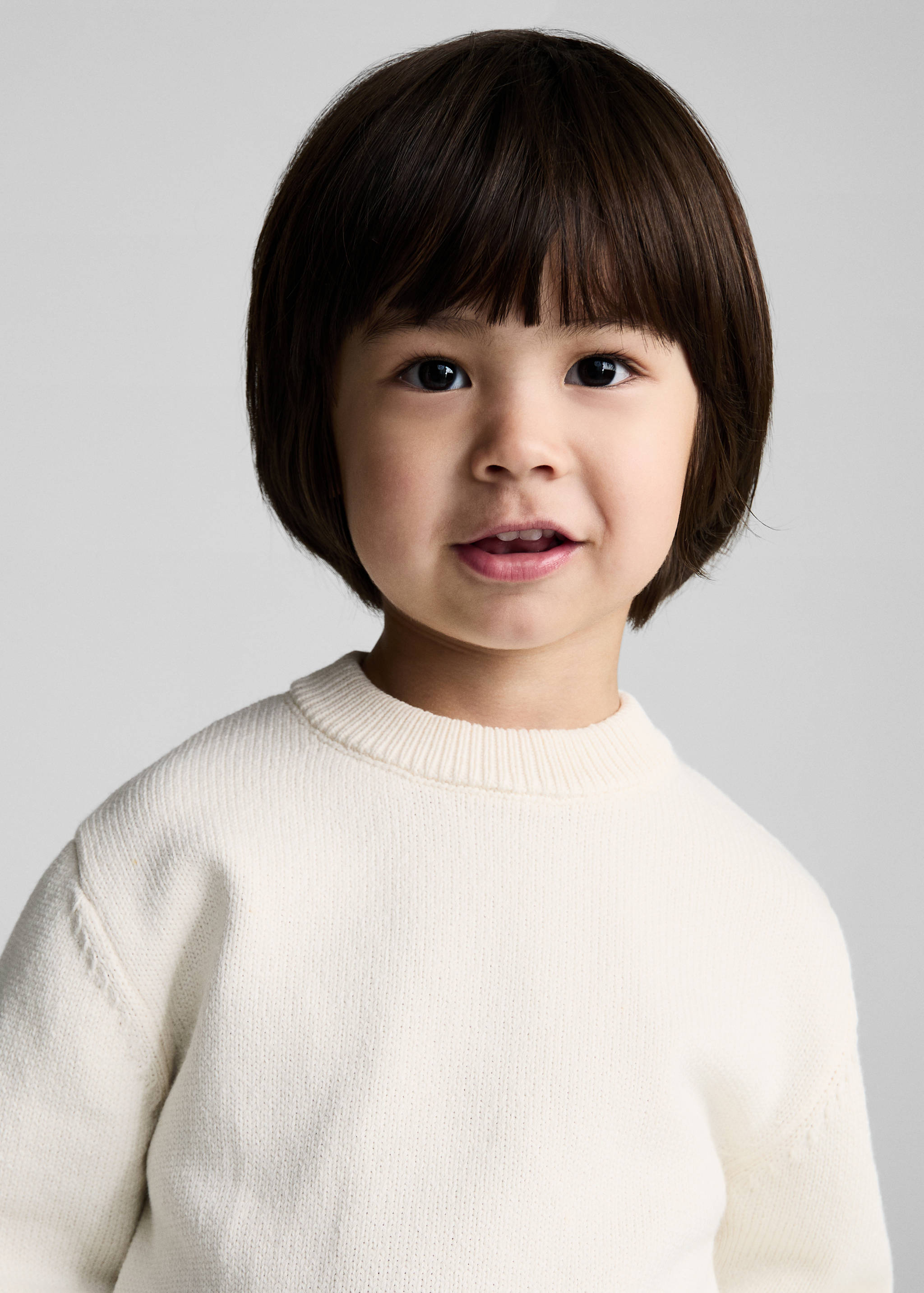 Knitted cotton sweater - Details of the article 1