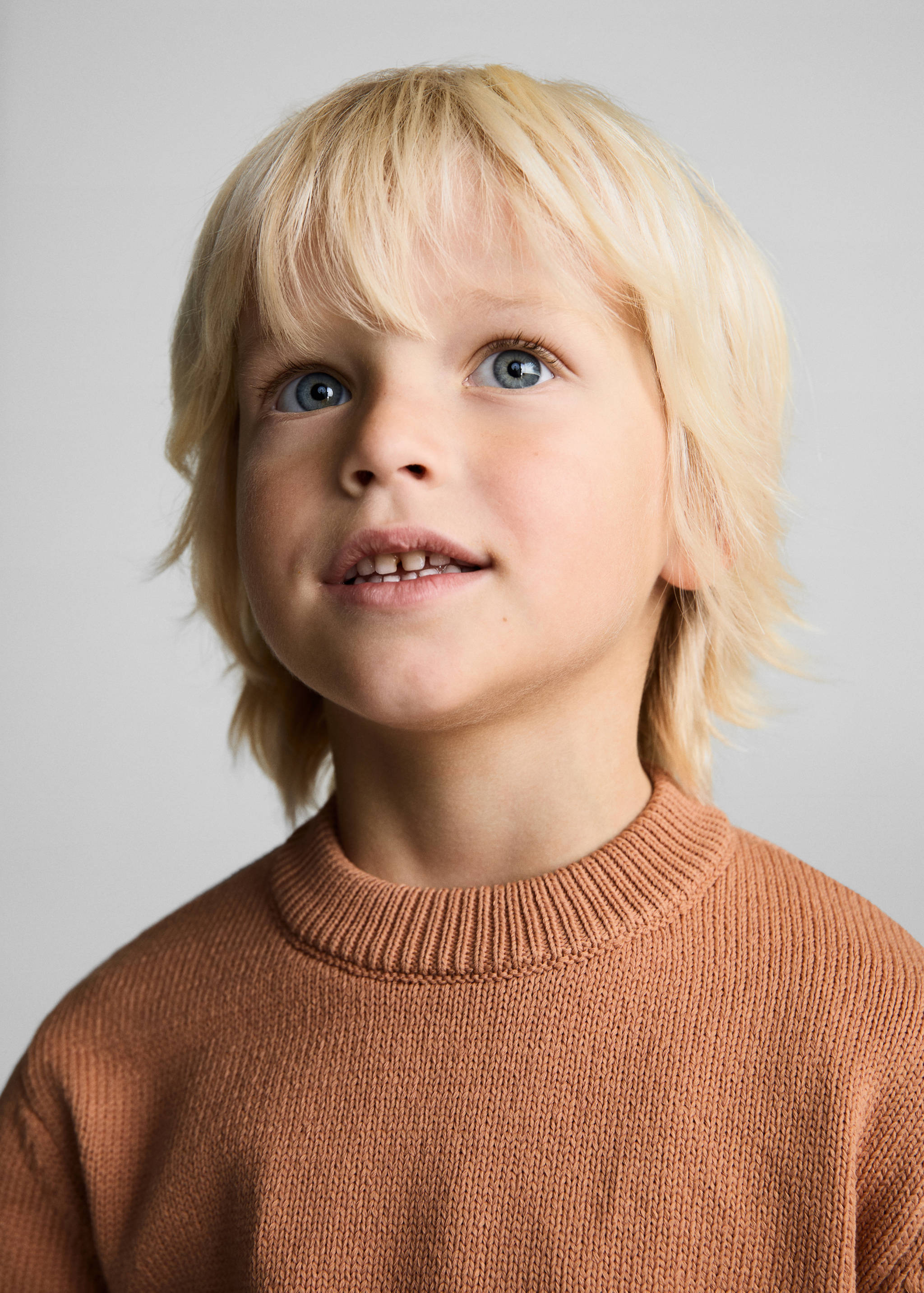 Knitted cotton sweater - Details of the article 1