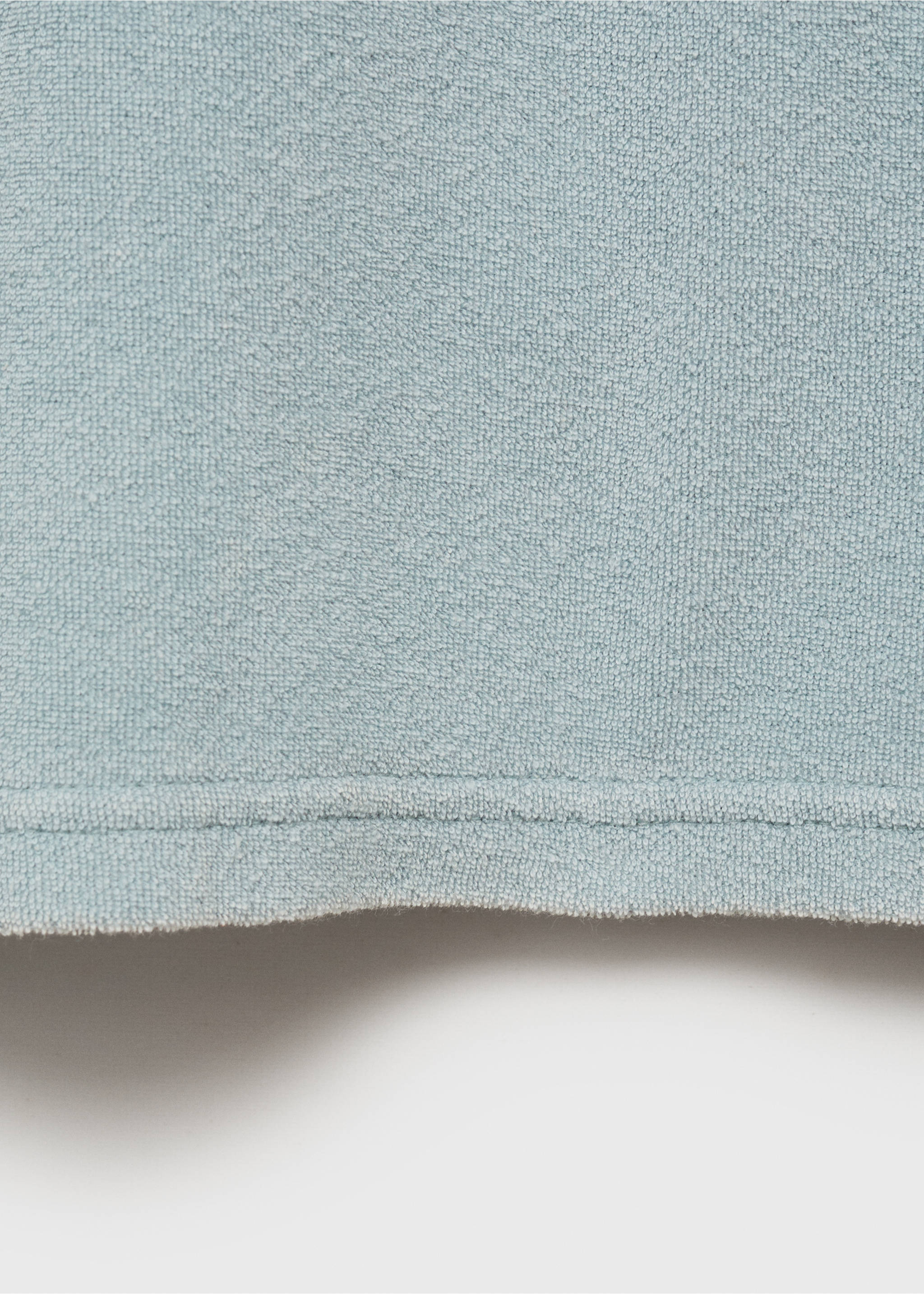 Overdyed terry cotton t-shirt - Details of the article 0, Mint Green. Ref: 87083652-00.