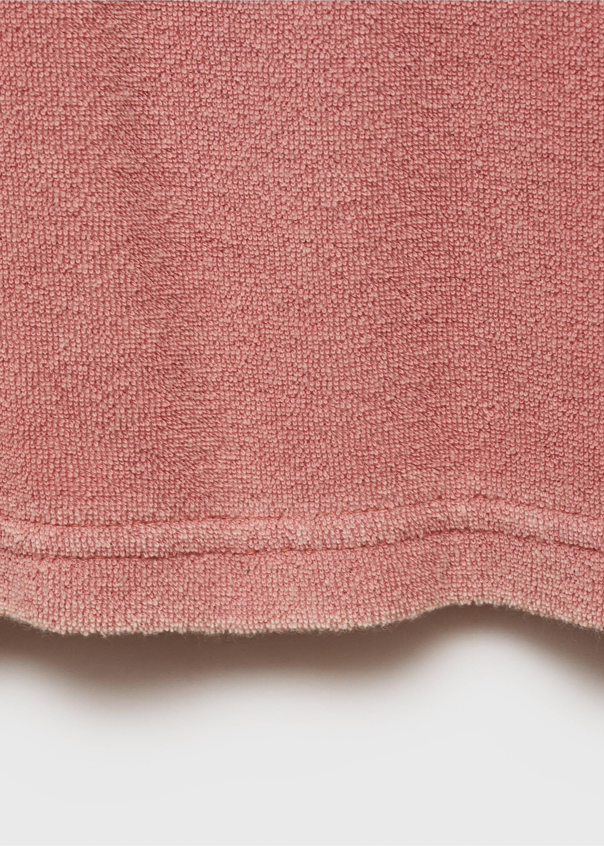 T-shirt i overdyed bomullsfrotté - Detaljer om artikeln 0, Rosa. Ref: 87083652-00.