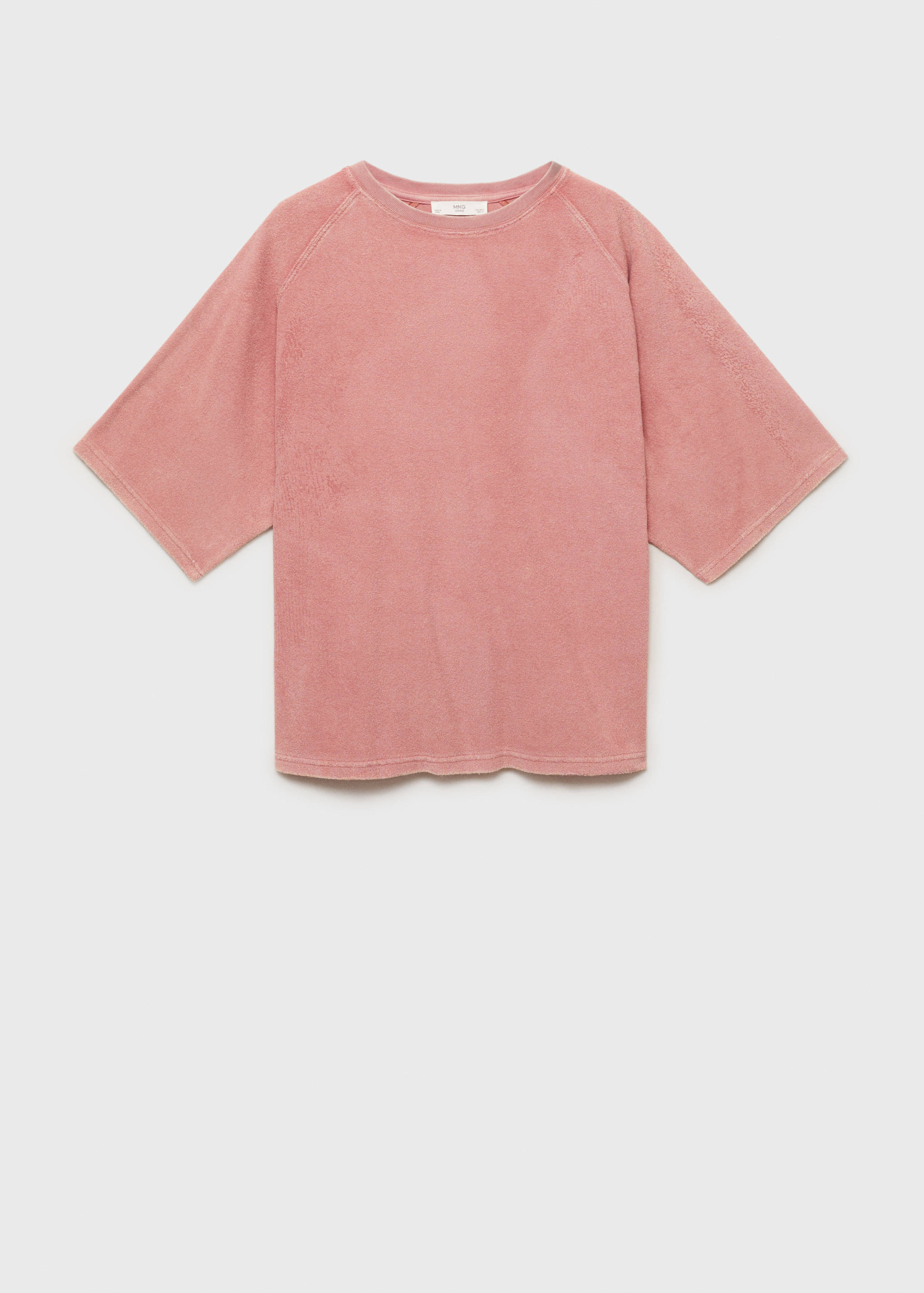 Camiseta algodón rizo overdyed - Artículo sin modelo