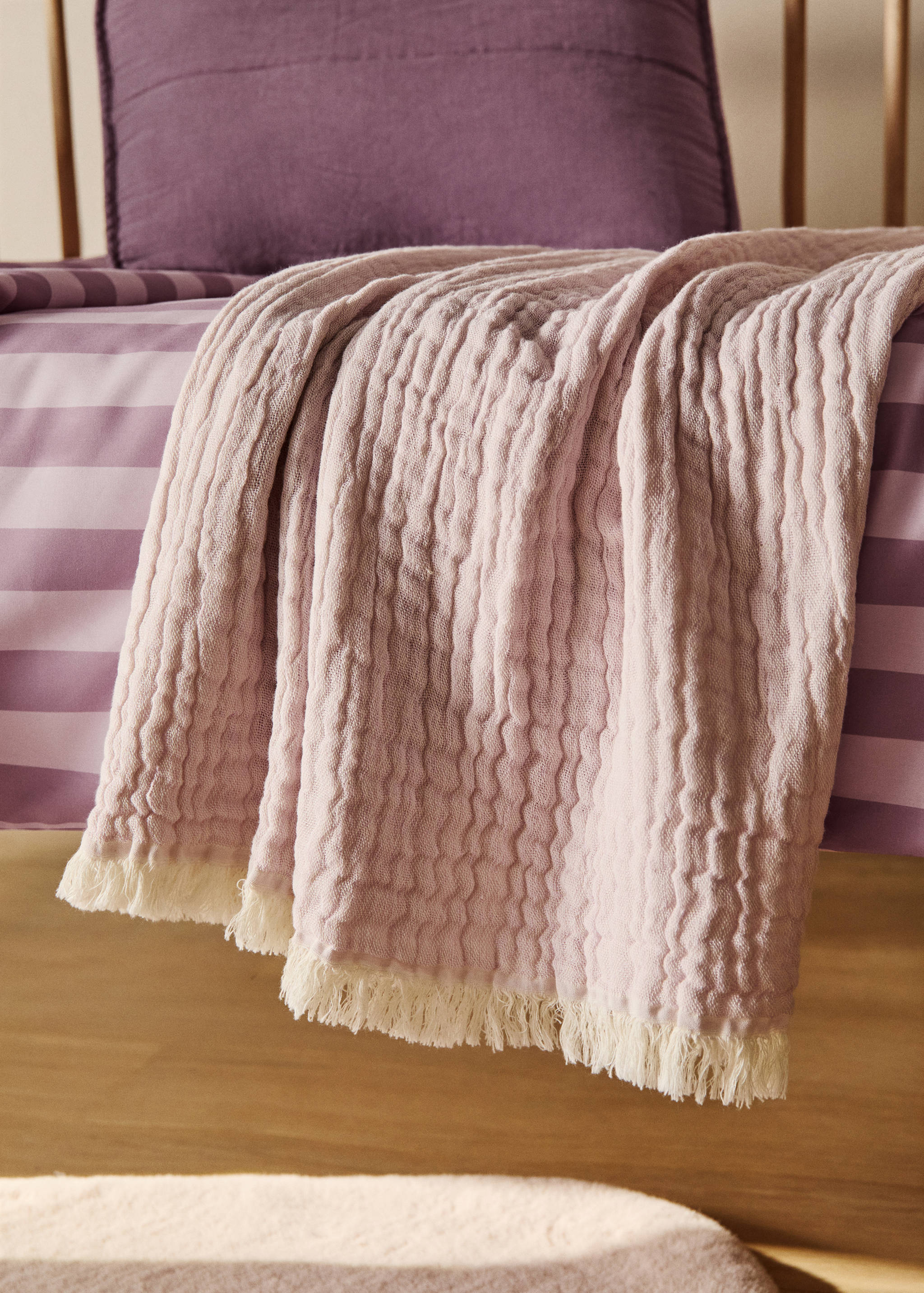 Cotton muslin baby blanket - General plane