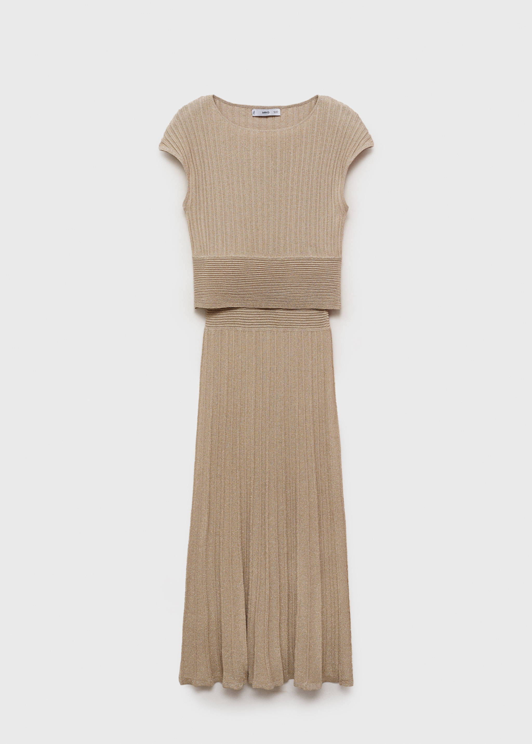 Knitted dress with shiny finish - Article without model