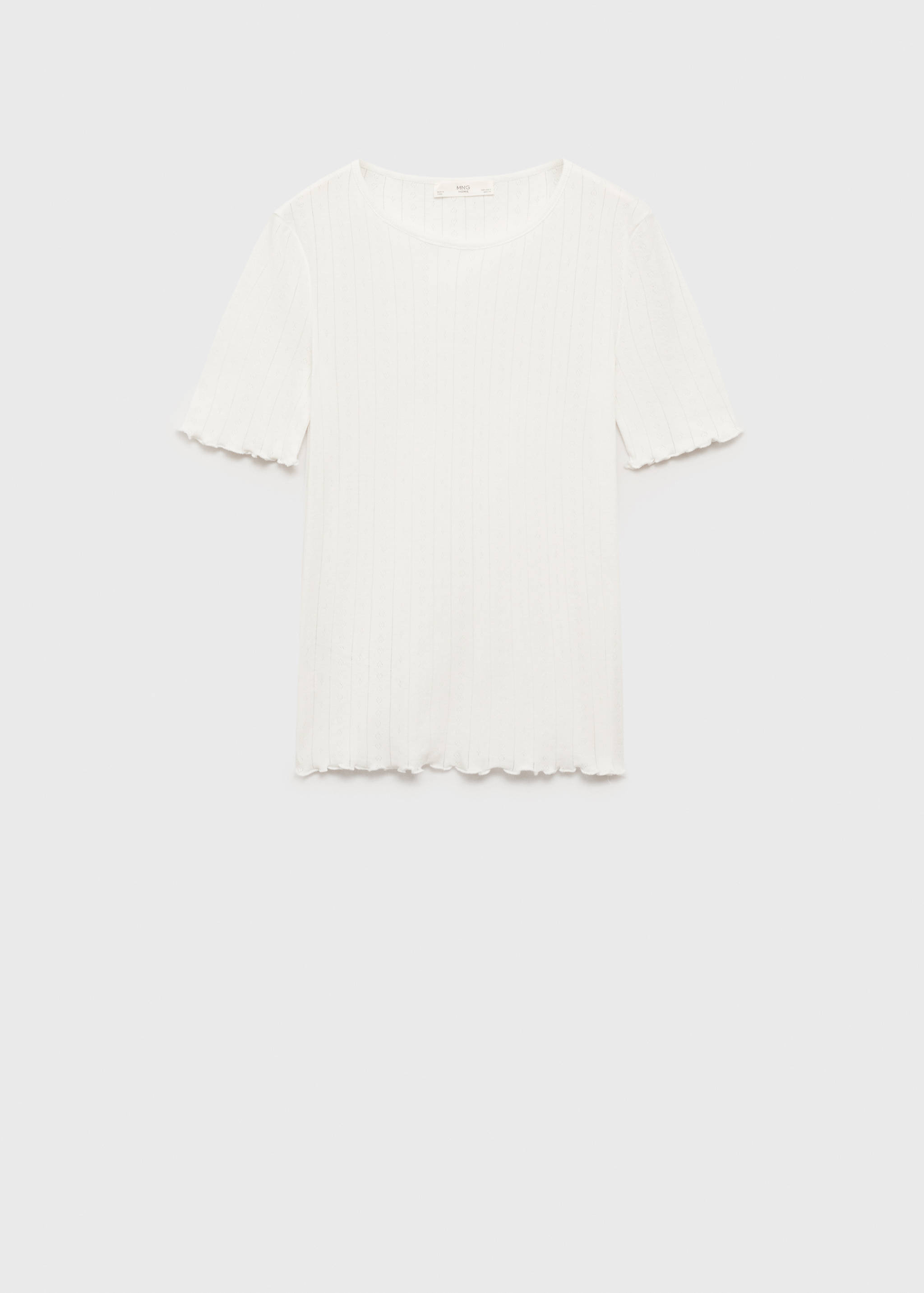 Unstitched cotton pyjama top - Article without model