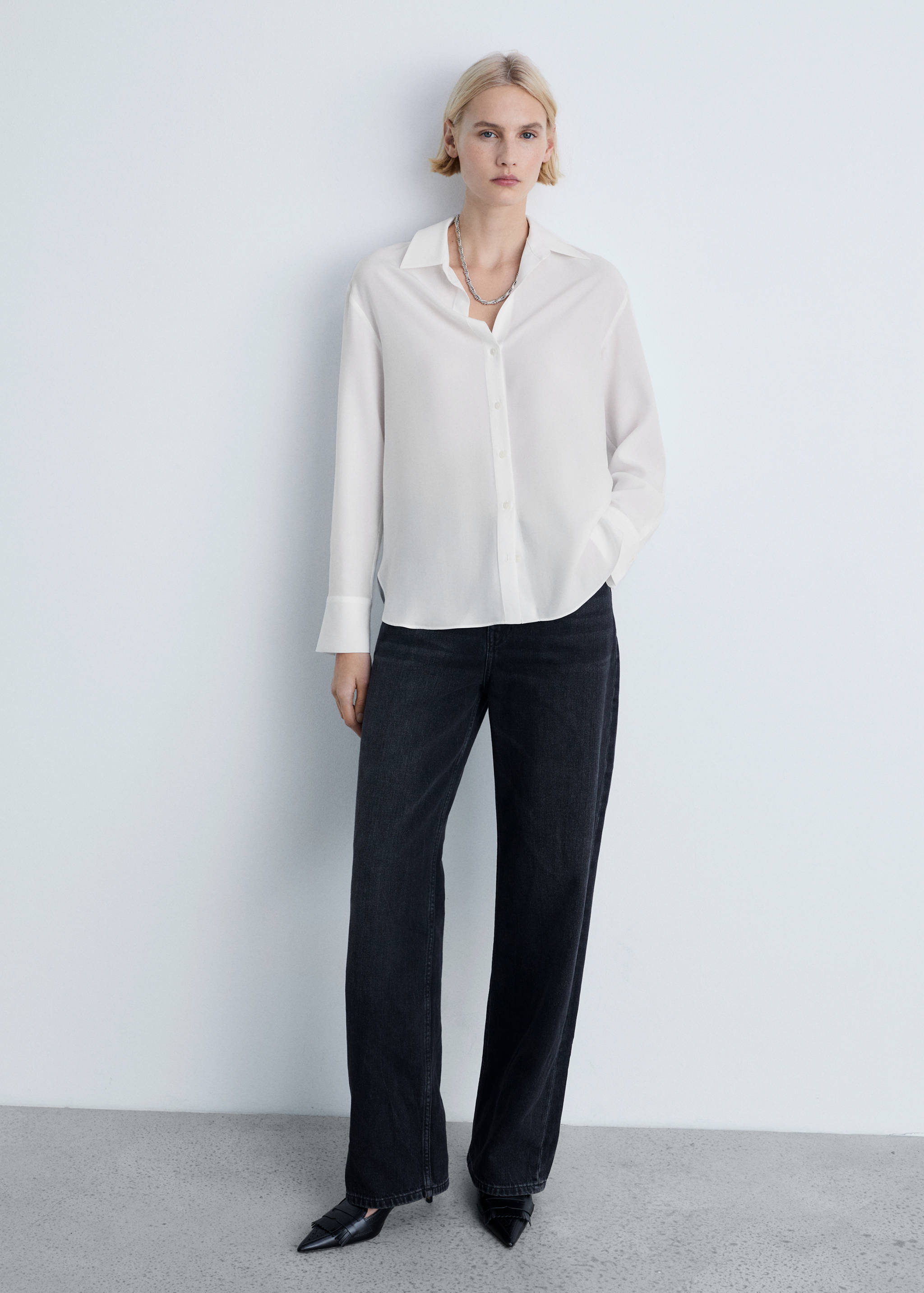 Πουκάμισο ριχτό lyocell - Γενικό πλάνο