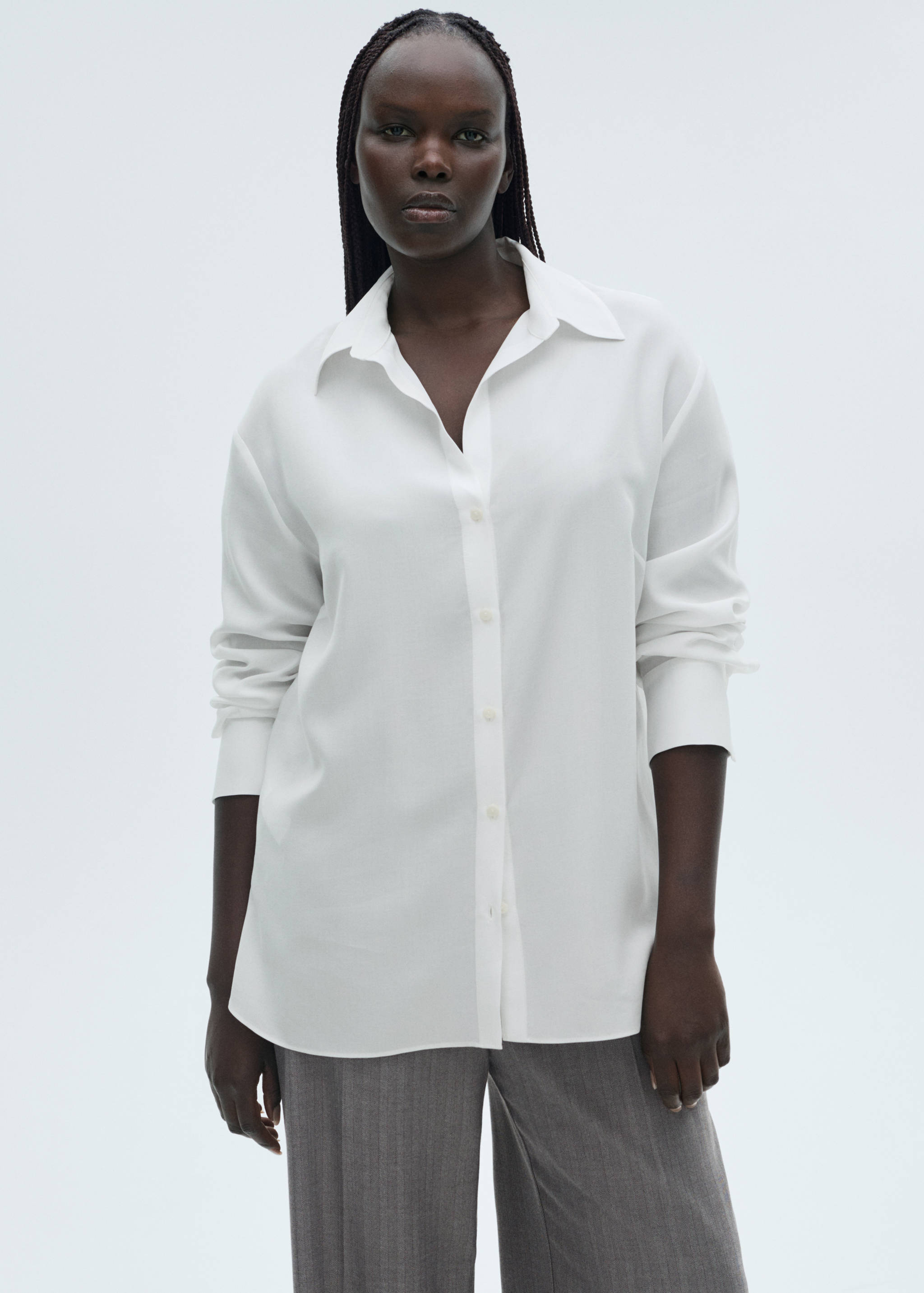 Πουκάμισο ριχτό lyocell - Λεπτομέρεια του προϊόντος 5