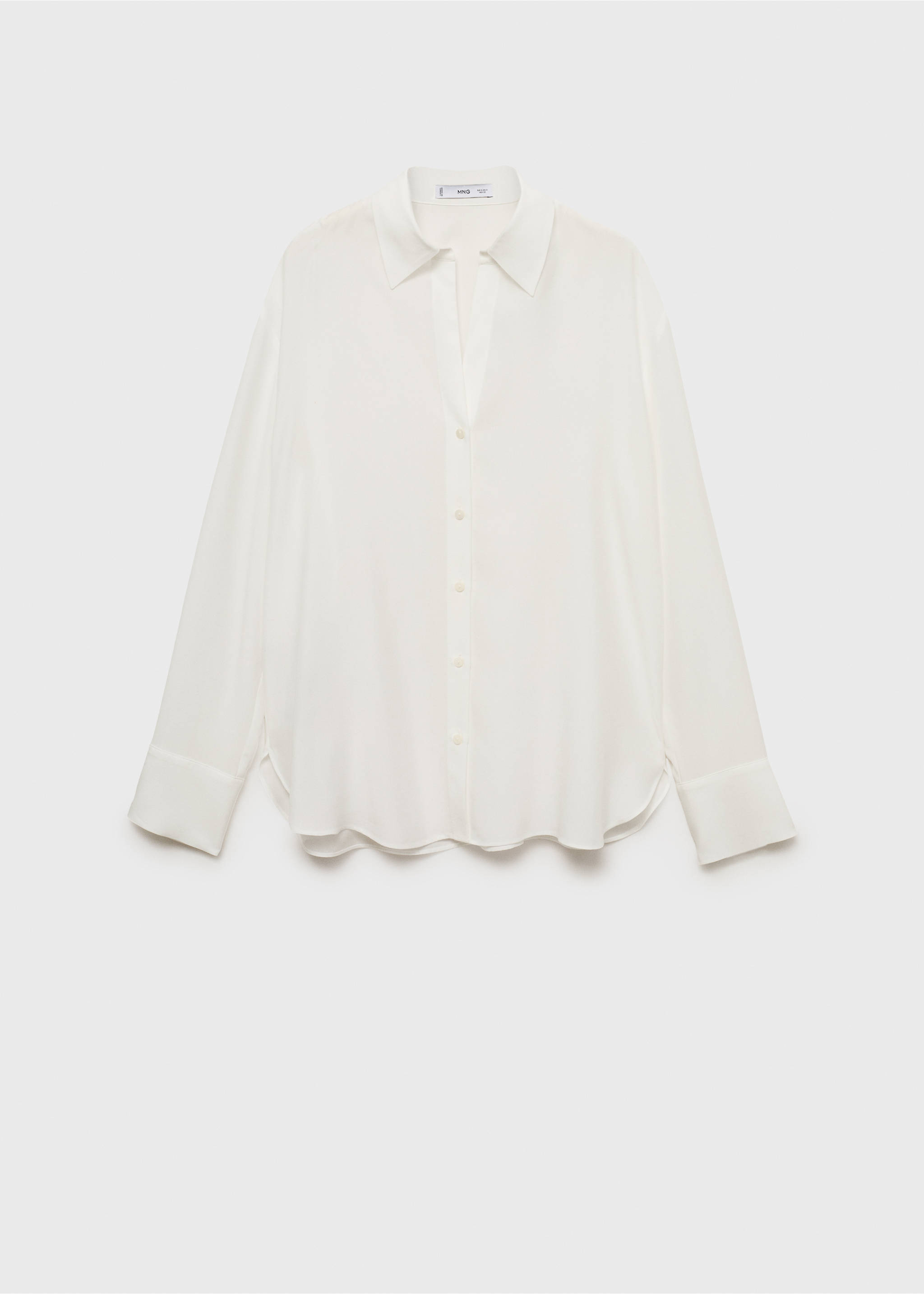 Lyocell fluid shirt - Article without model, Off White. Ref: 87084067-00.