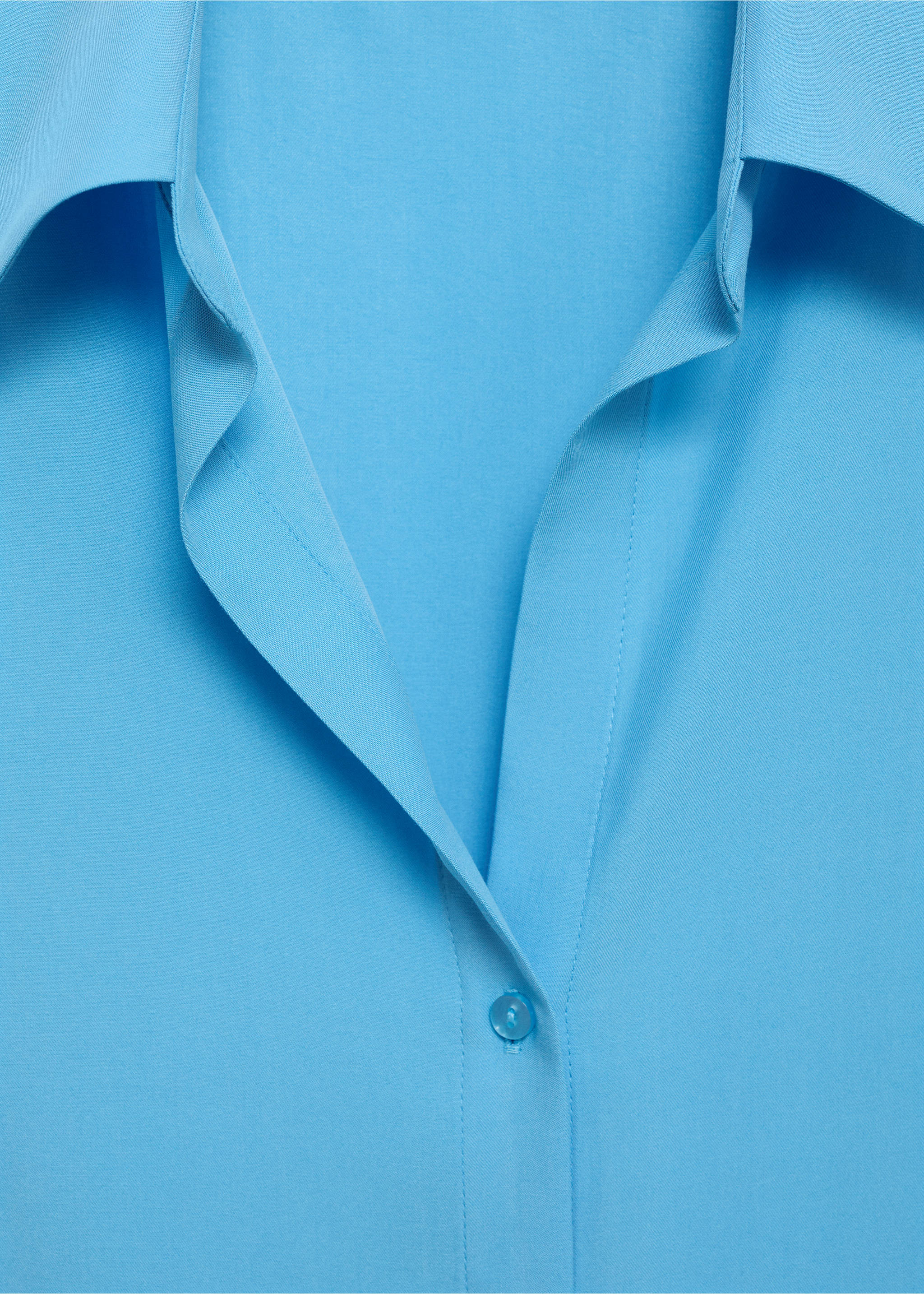 Lyocell fluid shirt - Details of the article 8, Blue. Ref: 87084067-00.