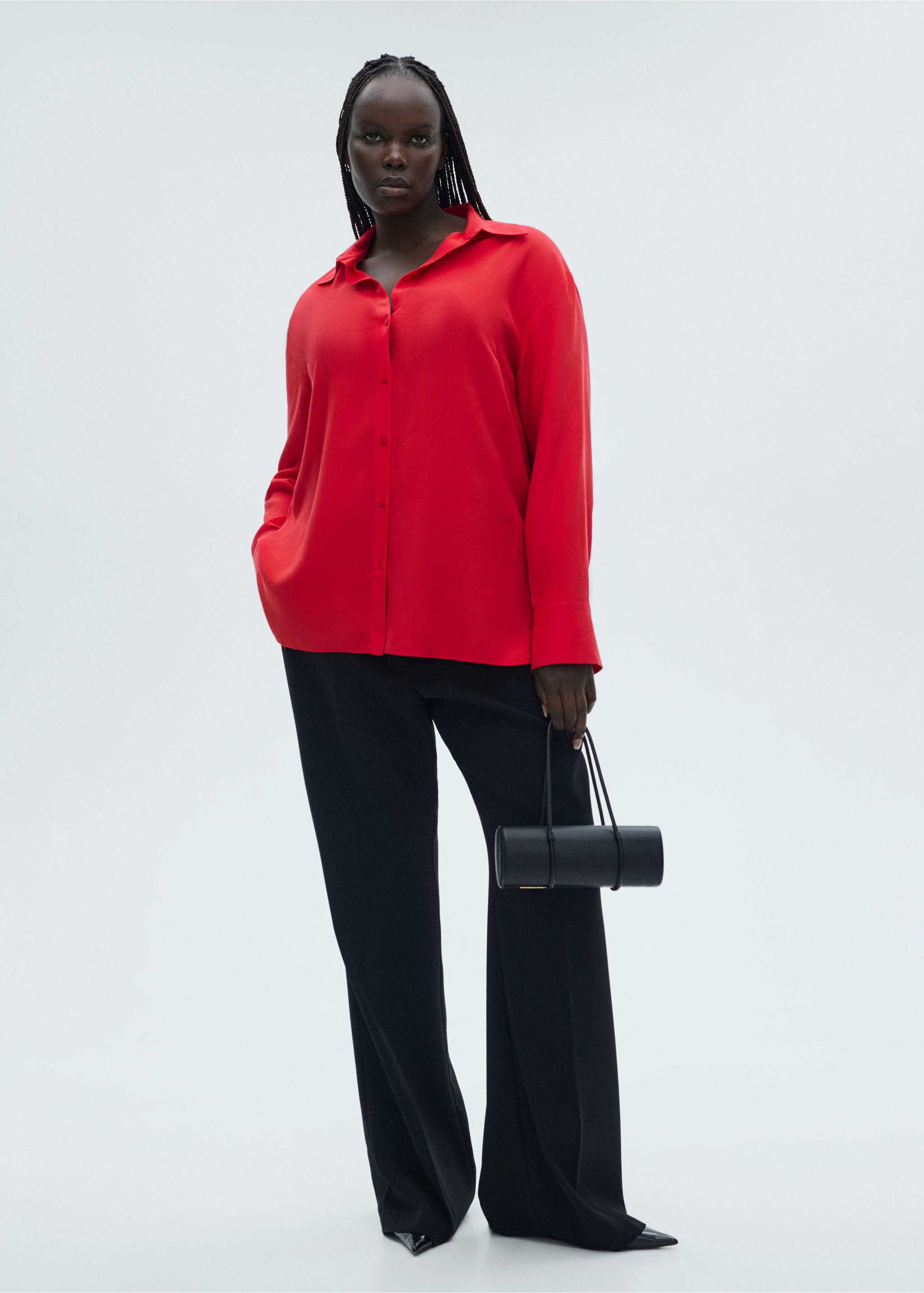 Chemise fluide Lyocell - Détail de l'article 3, Rouge. Ref: 87084067-00.