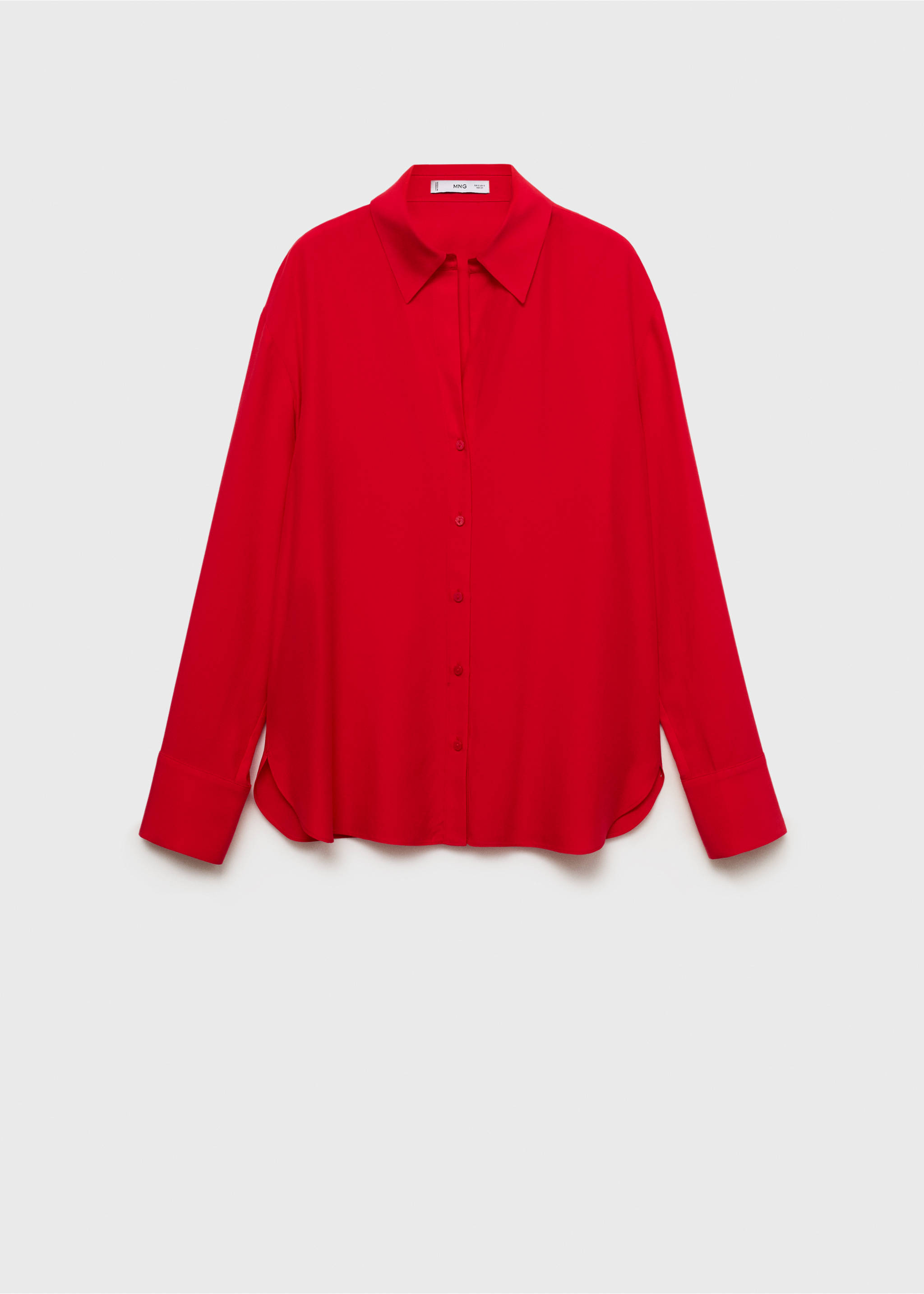 Camisa fluida lyocell - Artículo sin modelo, Rojo. Ref: 87084067-00.