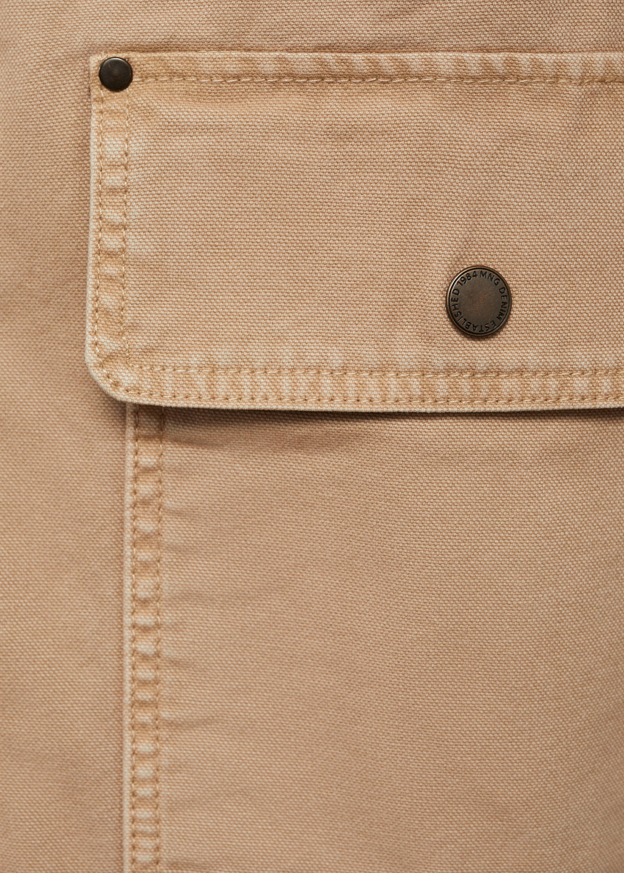 Parka en jean col contrasté - Détail de l'article 0