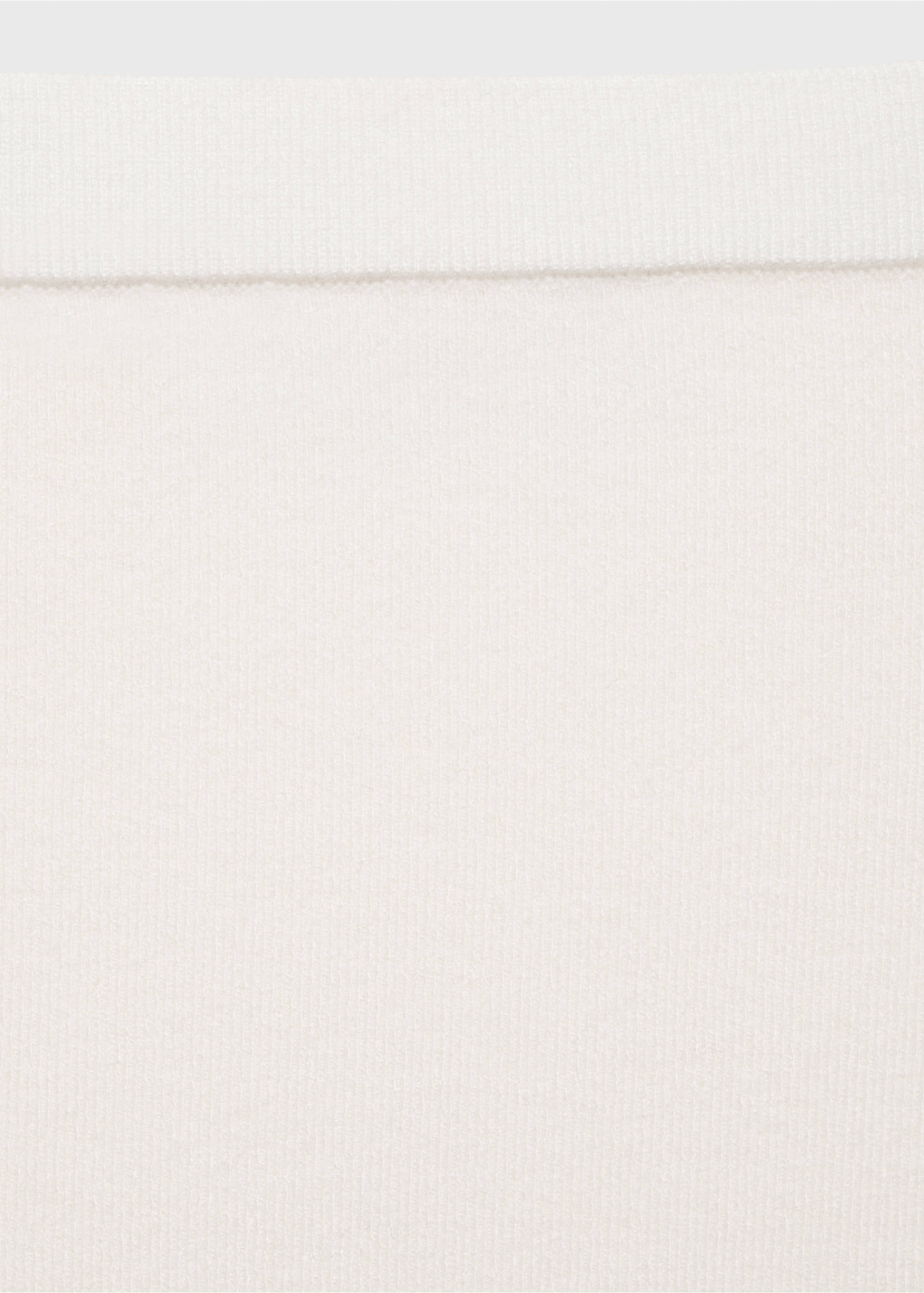 Fine knit midi skirt - Details of the article 8, Ecru. Ref: 87084071-00.