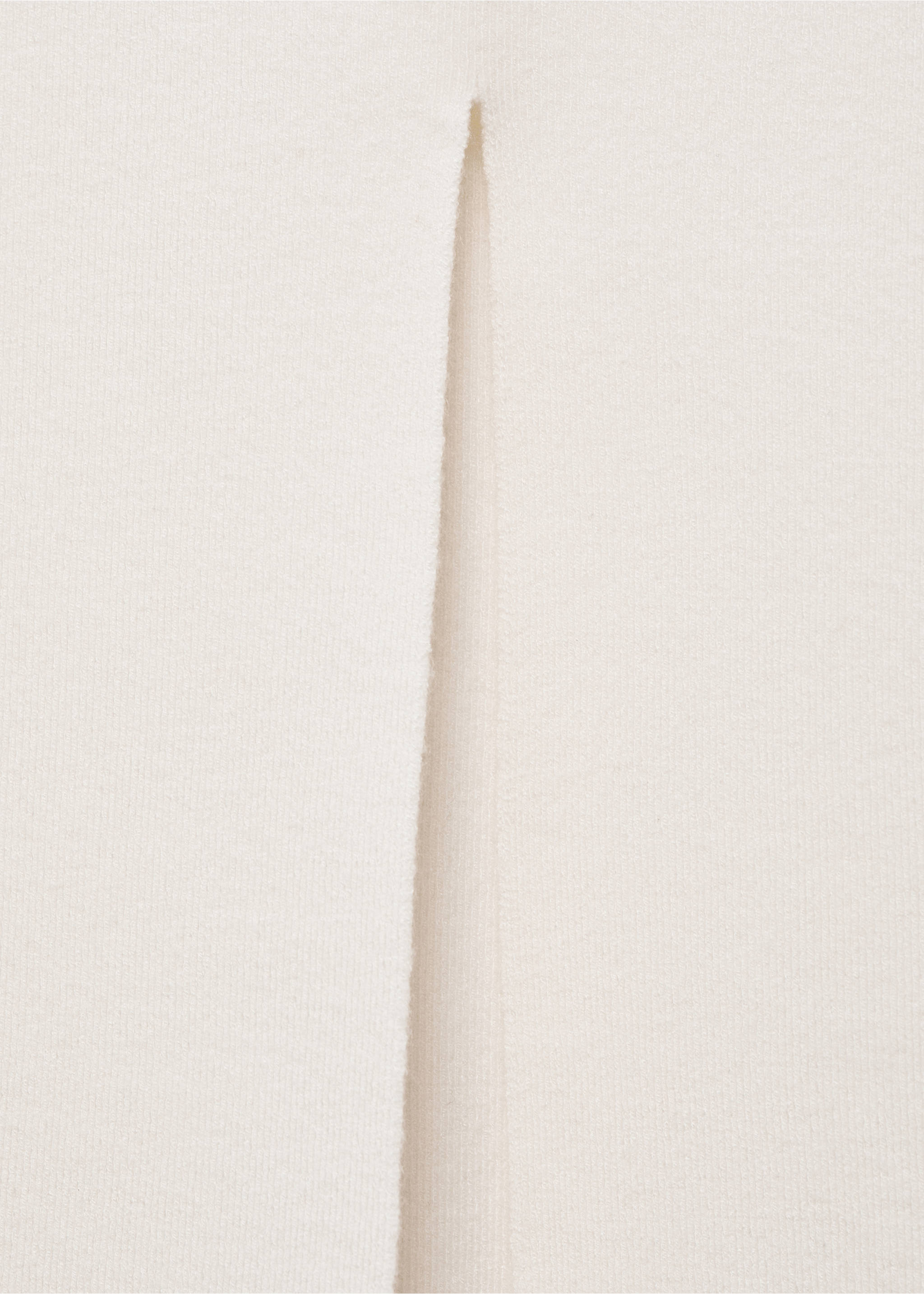 Fine knit midi skirt - Details of the article 0, Ecru. Ref: 87084071-00.