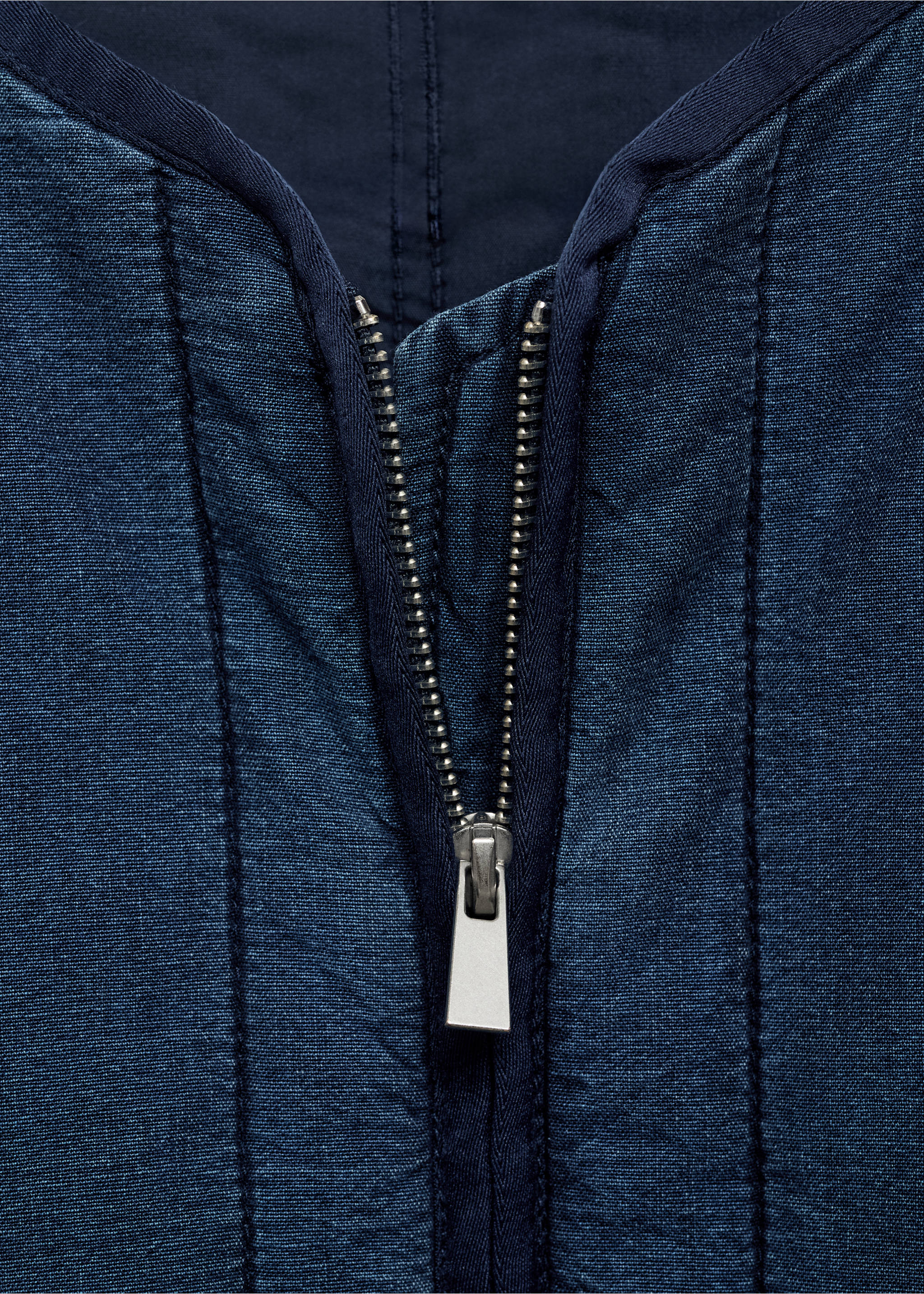 Quilted bomber jacket - Details of the article 8, Dark Blue. Ref: 87084072-00.