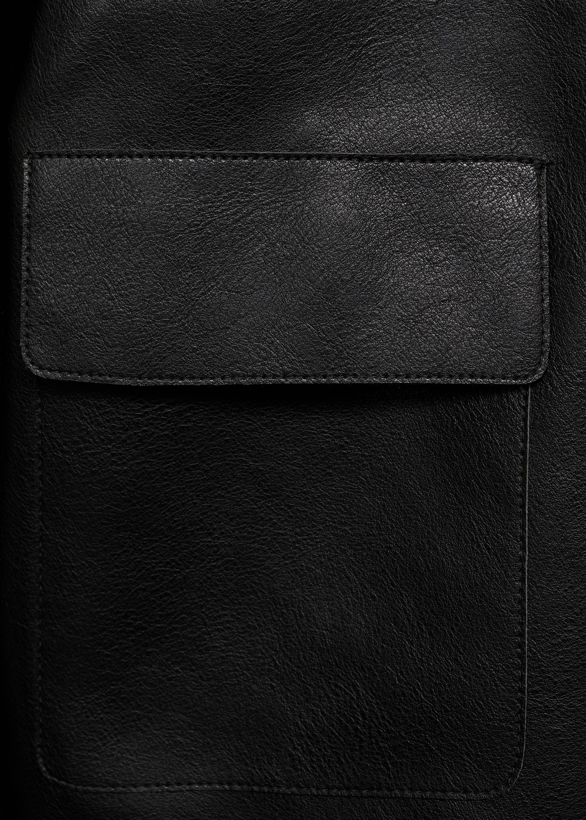 Chaqueta efecto piel bolsillos - Detalle del artículo 0