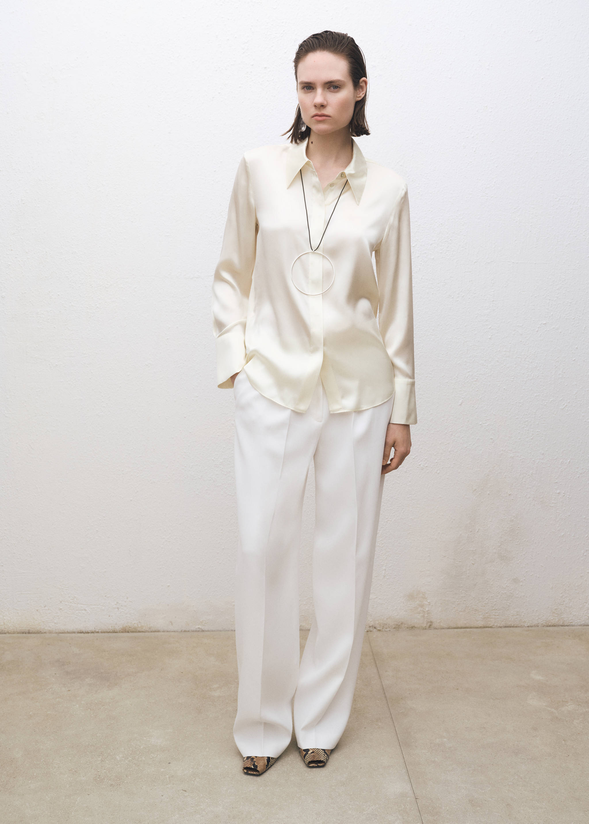 Chemise soie satinée - Plan général