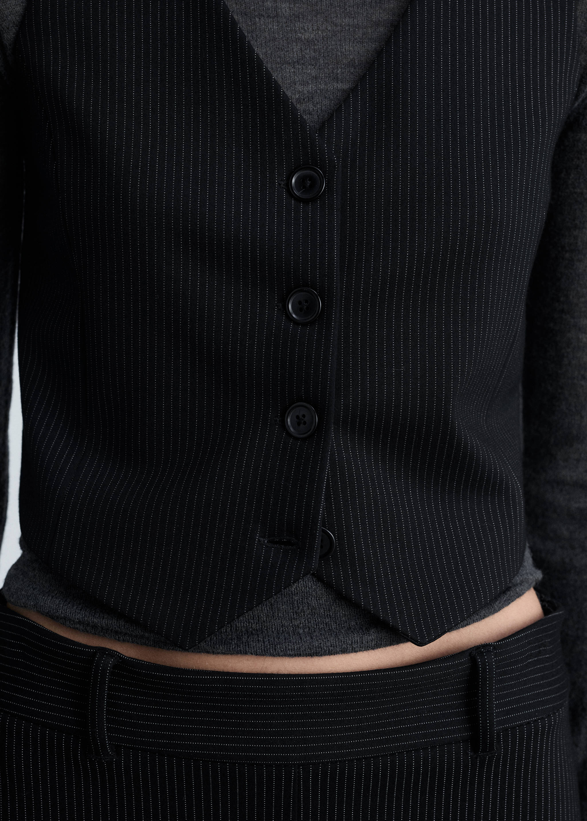 Pinstriped suit vest - Details of the article 1