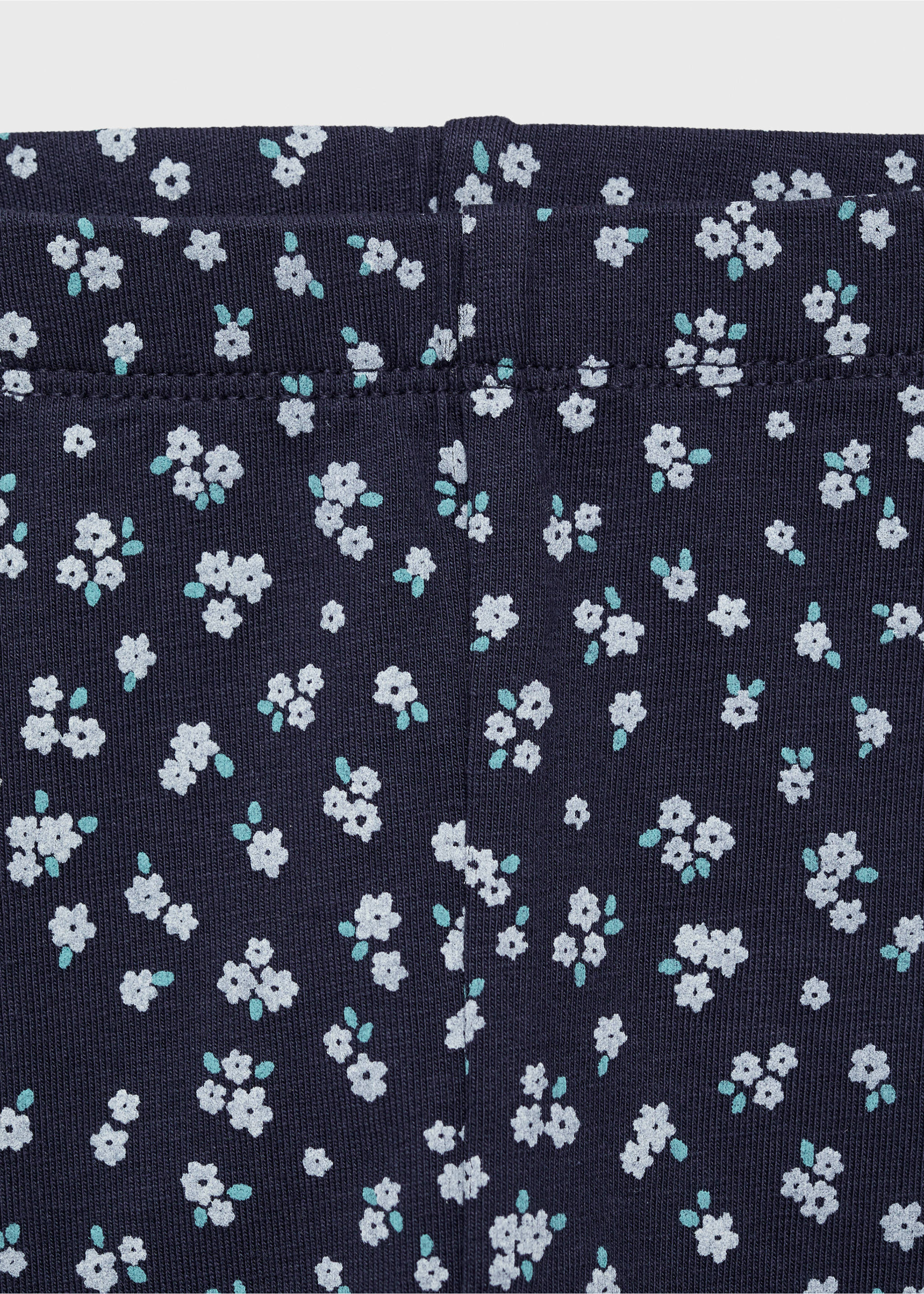 Leggings mit Blumenmuster - Detail des Artikels 8, Dunkles Marineblau. Ref: 87084079-00.