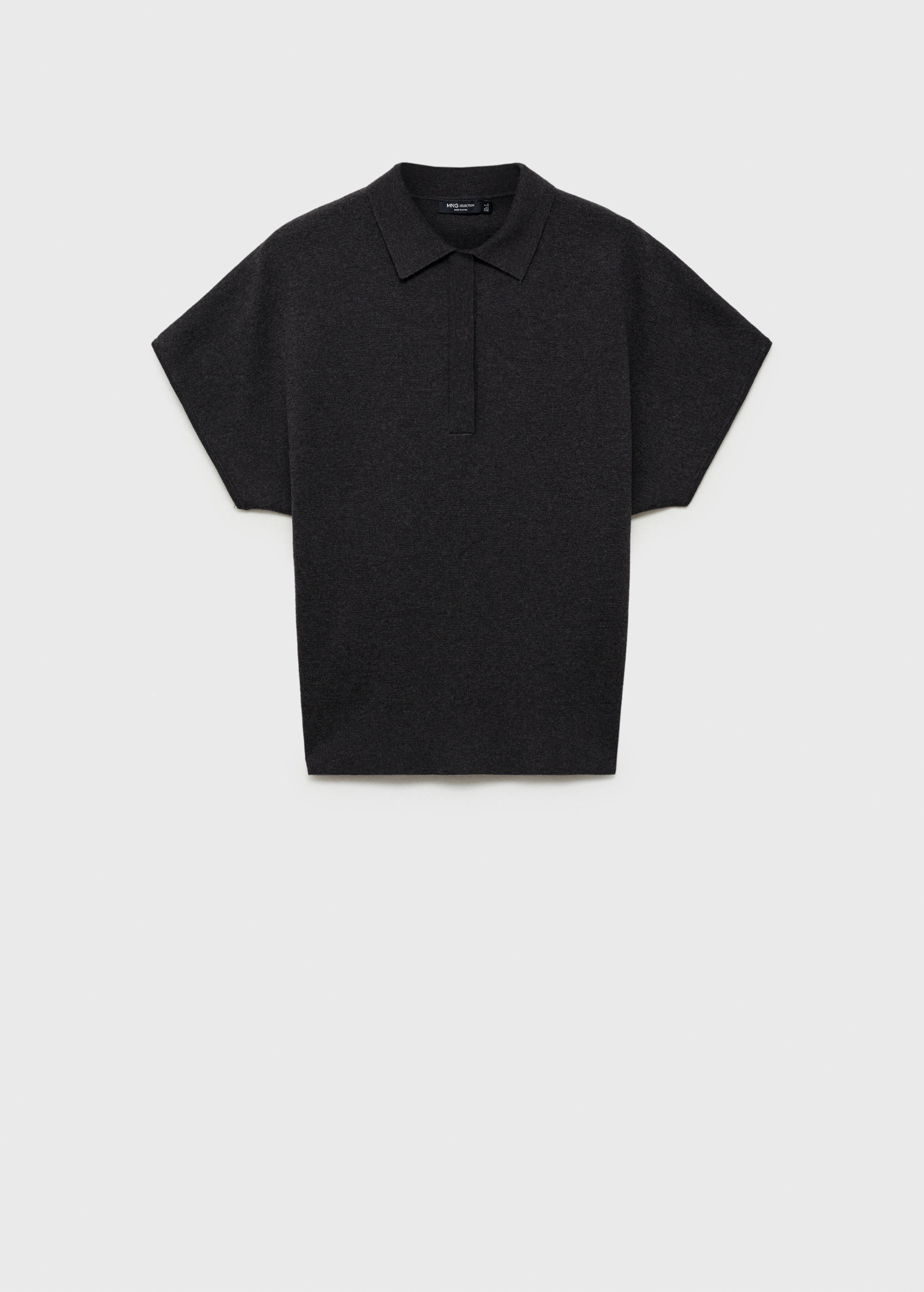 Pullover aus Wollgemisch mit Poloshirtkragen - Artikel ohne Model