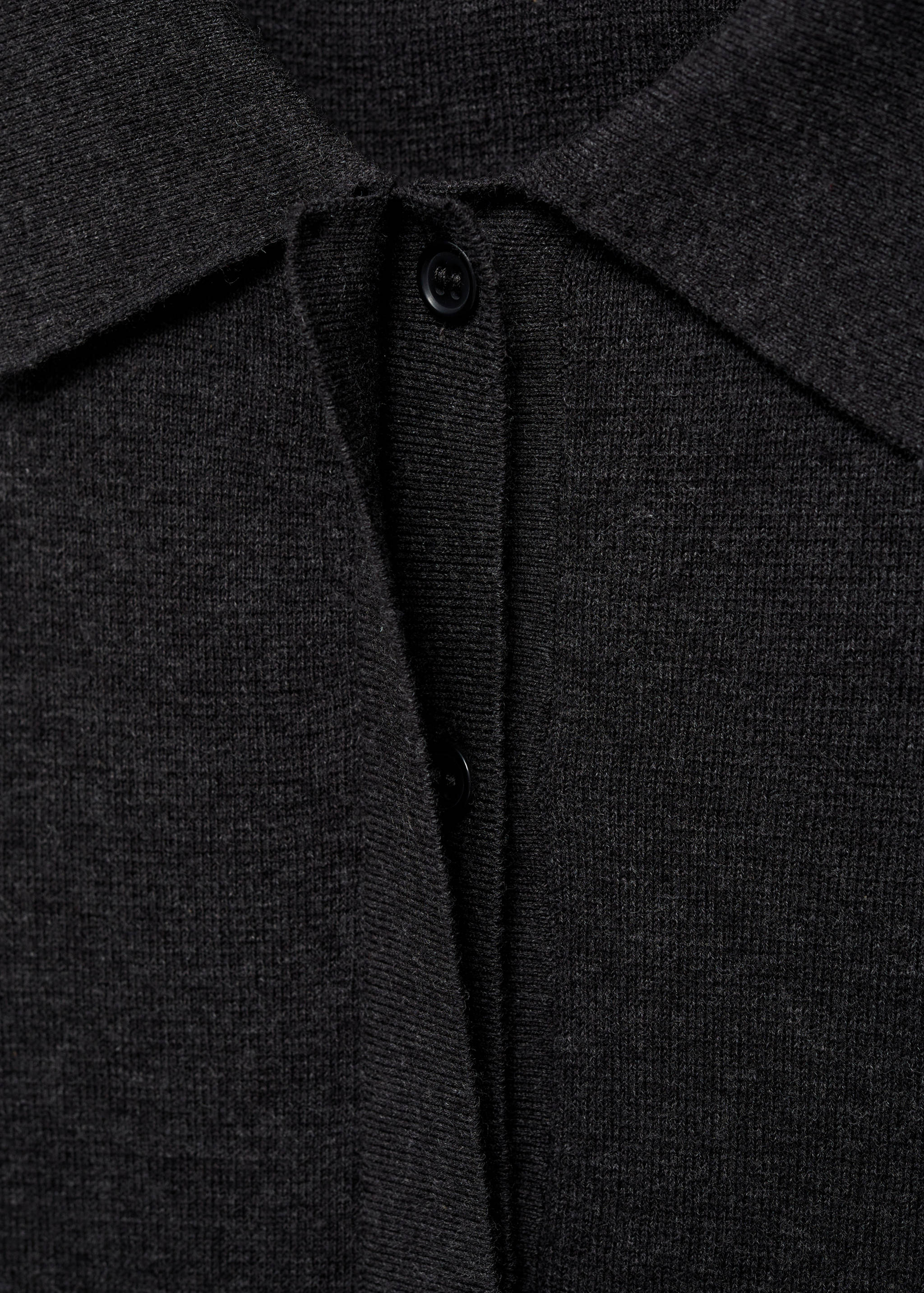 Pullover aus Wollgemisch mit Poloshirtkragen - Detail des Artikels 8