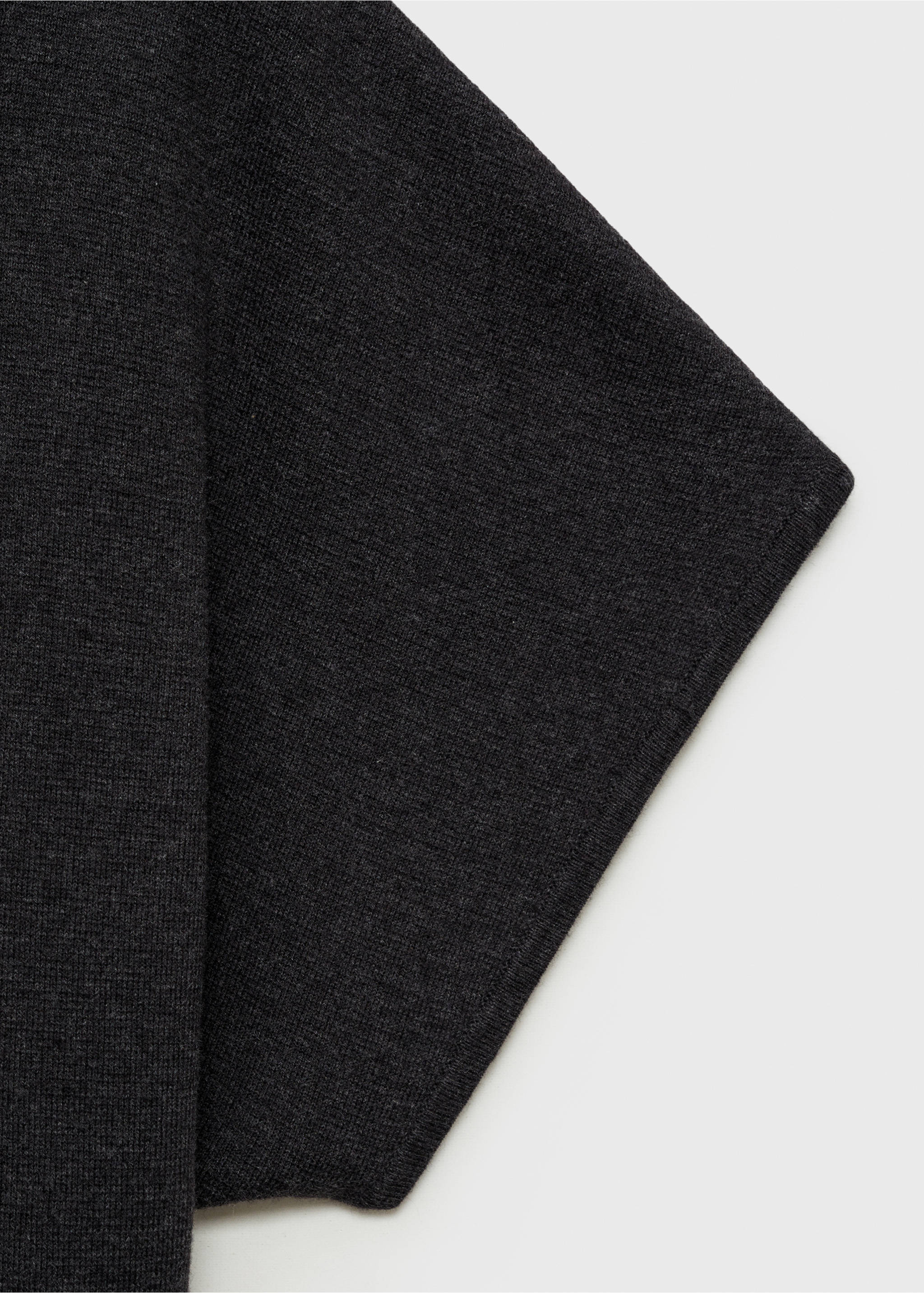 Pullover aus Wollgemisch mit Poloshirtkragen - Detail des Artikels 0, Anthrazit. Ref: 87084087-00.