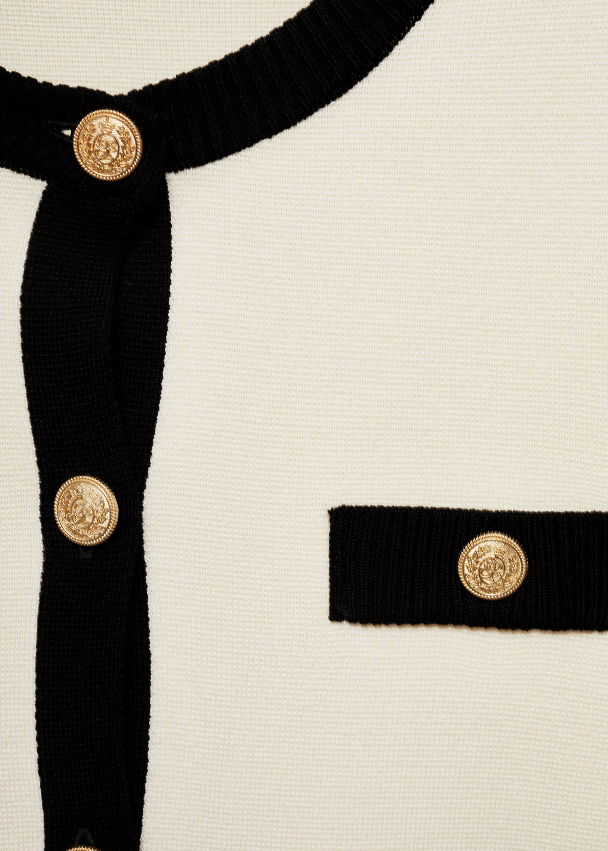 Knitted jacket with jewel buttons - Details of the article 8